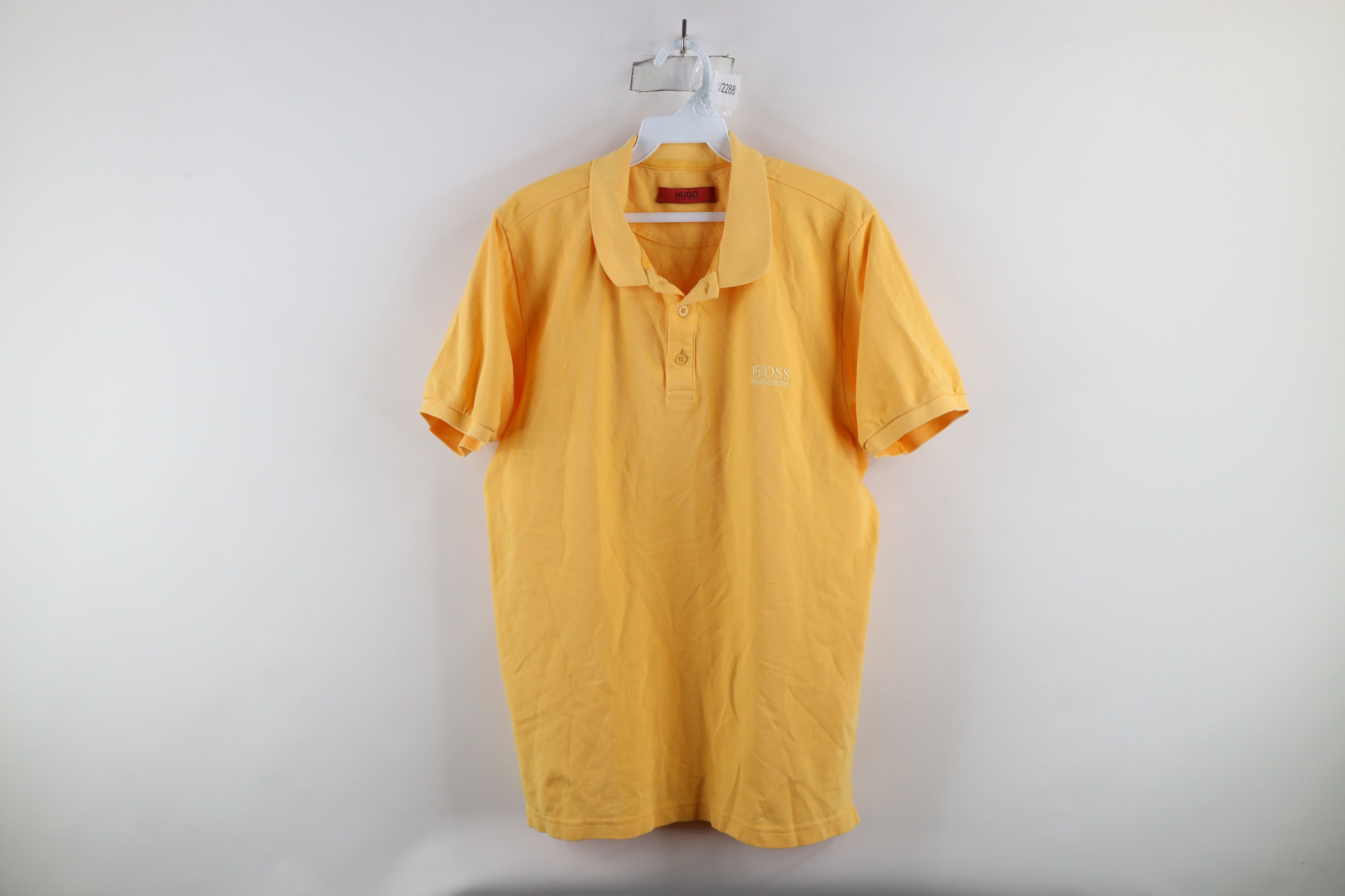 Hugo Boss × Vintage Hugo Boss Spell Out Short Sleeve Collared Golf Polo Shirt Size US XXL / EU 58 / 5 - 1 Thumbnail