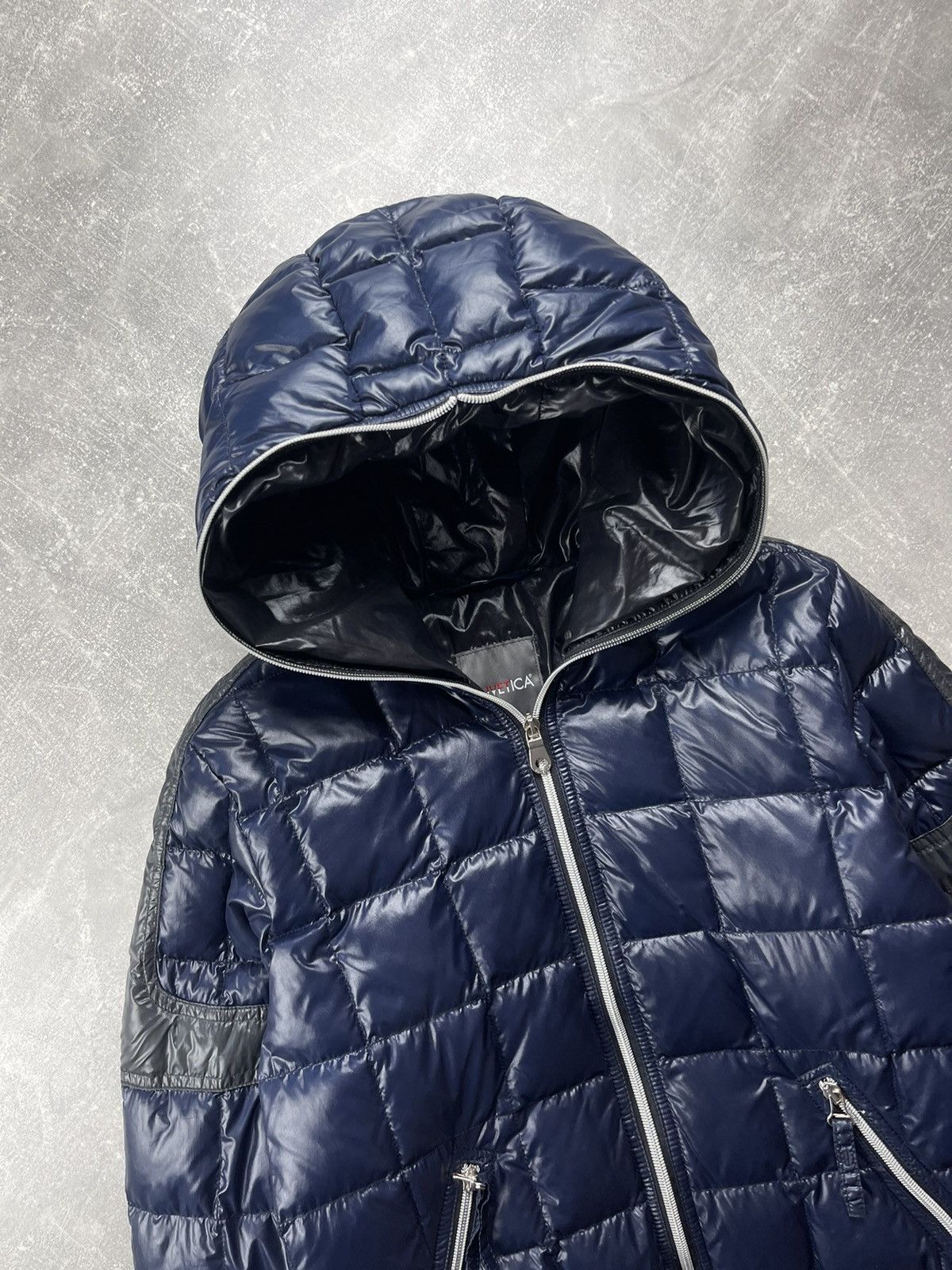 Duvetica Duvetica Hooded Goose Down Puffer Jacket Navy Blue Size 52 Size US L / EU 52-54 / 3 - 5 Thumbnail