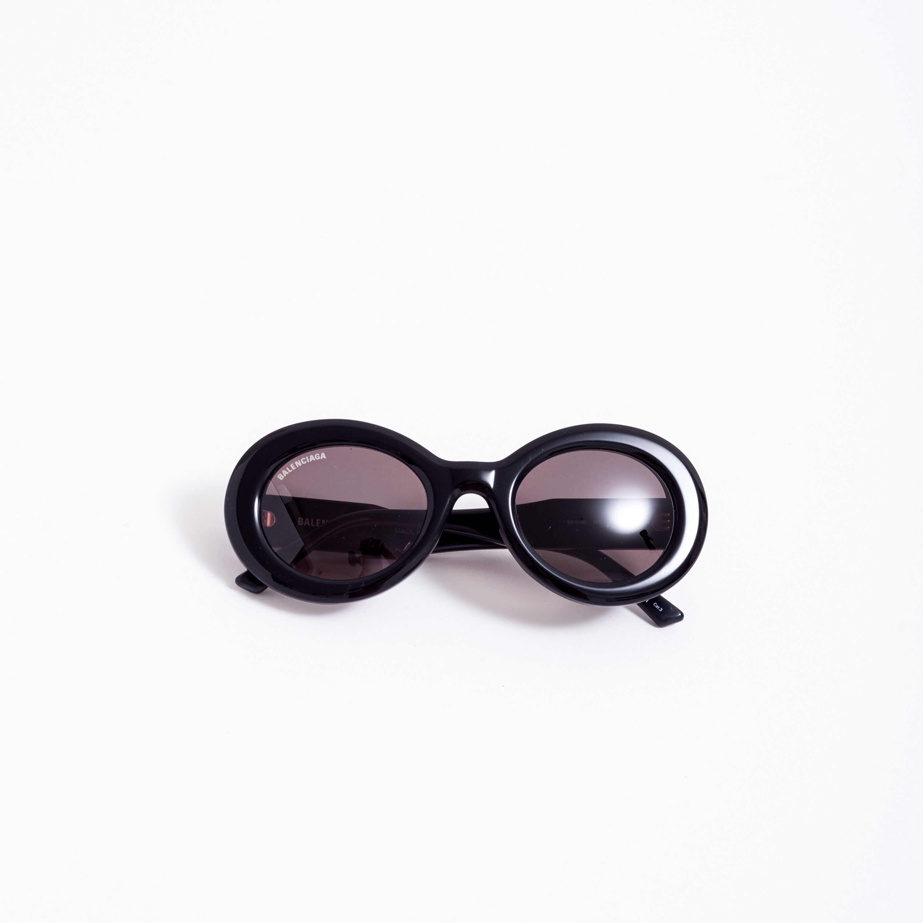 Balenciaga BALENCIAGA BB0074S 001 BLACK BLACK GREY Size ONE SIZE - 3 Thumbnail