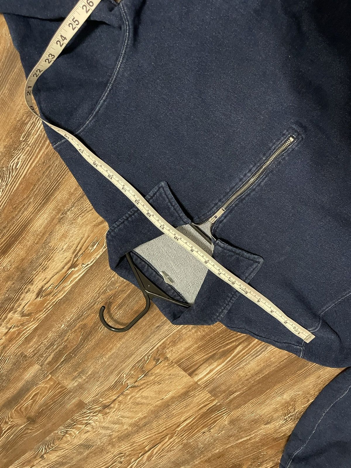 Arket Half-Zip Pullover Sweatshirt Indigo Garment Dye Blue Sweater Size US S / EU 44-46 / 1 - 7 Thumbnail