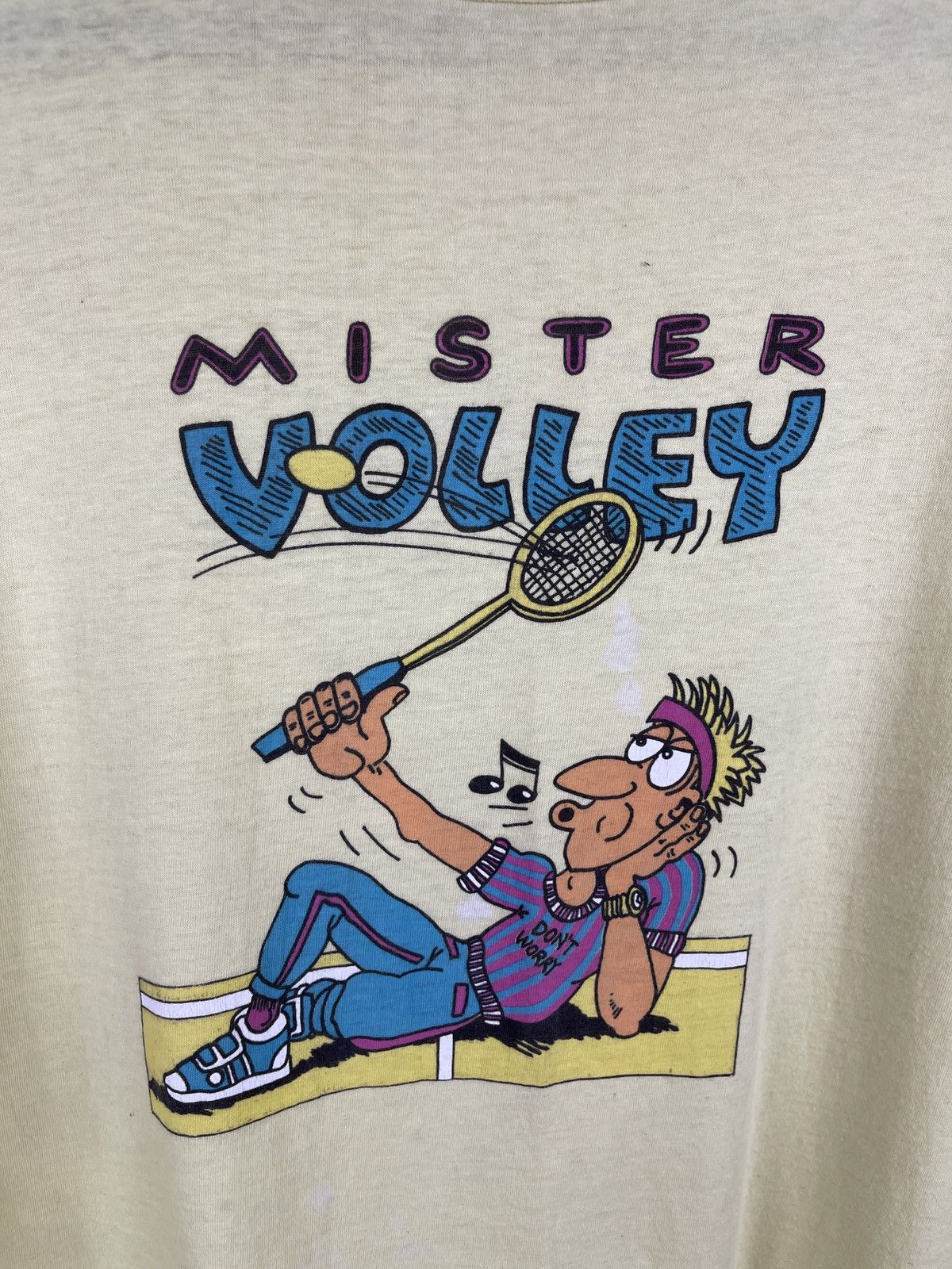 Band Tees Mister Volley vintage Don’t worry tennis big logo tee Size US L / EU 52-54 / 3 - 6 Thumbnail