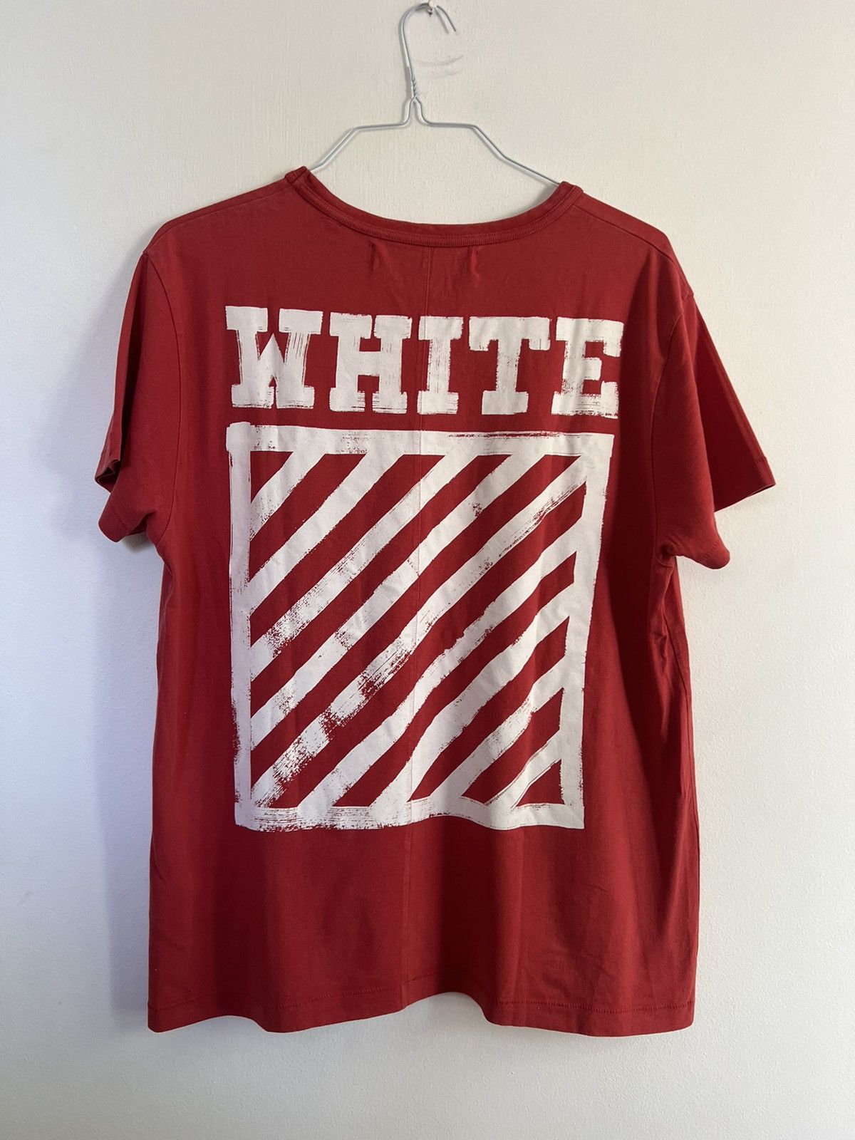 Off-White Off white brushed logo paint TEE Size US M / EU 48-50 / 2 - 3 Thumbnail