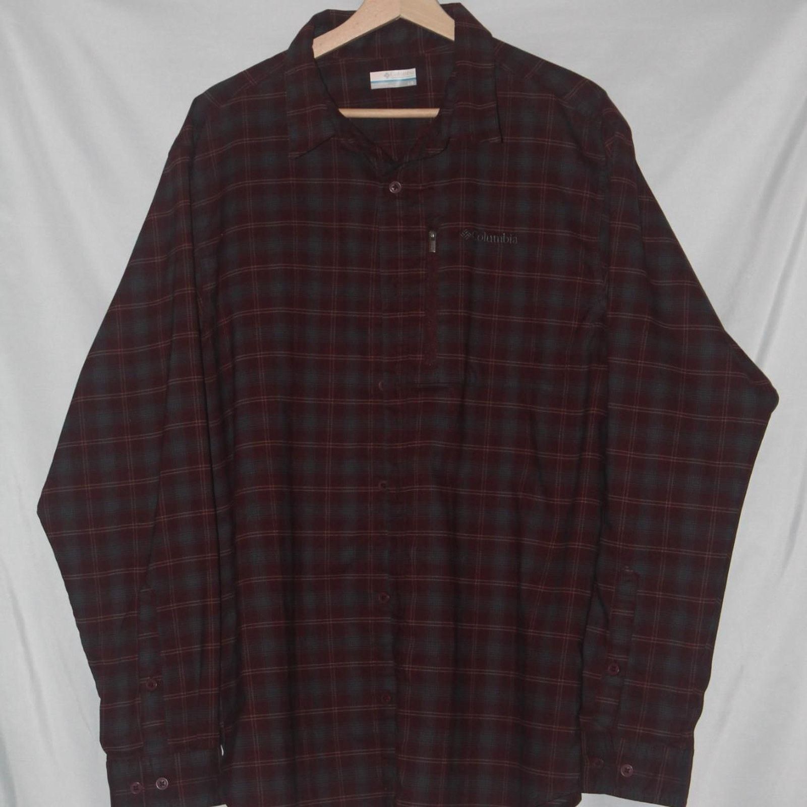 Other Colombia Maroon Plaid Mens / Unisex L - Windbreaker / Rain Size US L / EU 52-54 / 3 - 1 Thumbnail
