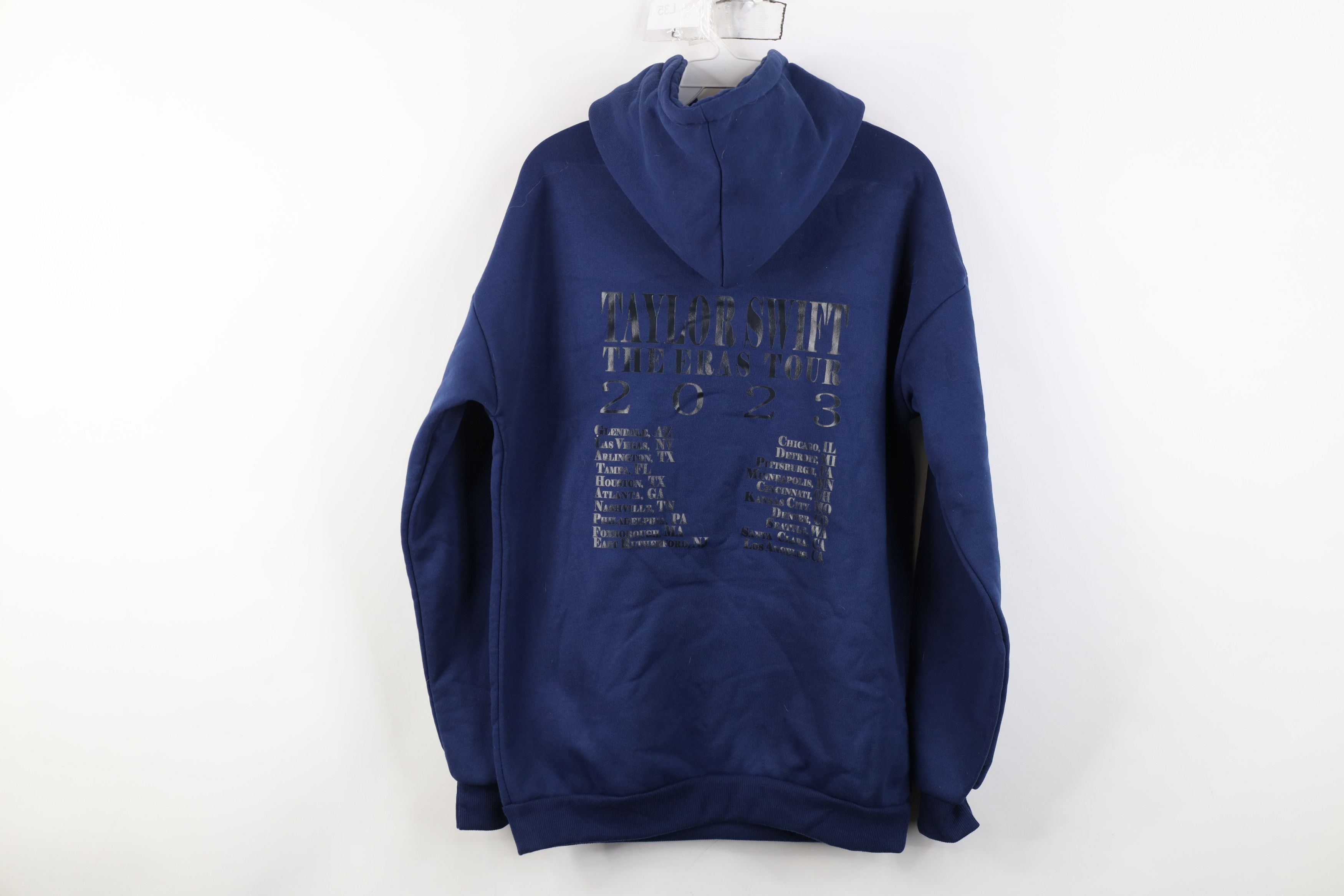 Vintage Taylor Swift The Eras Tour 2023 Hoodie Sweatshirt Navy Blue Size XL / US 12-14 / IT 48-50 - 14 Thumbnail