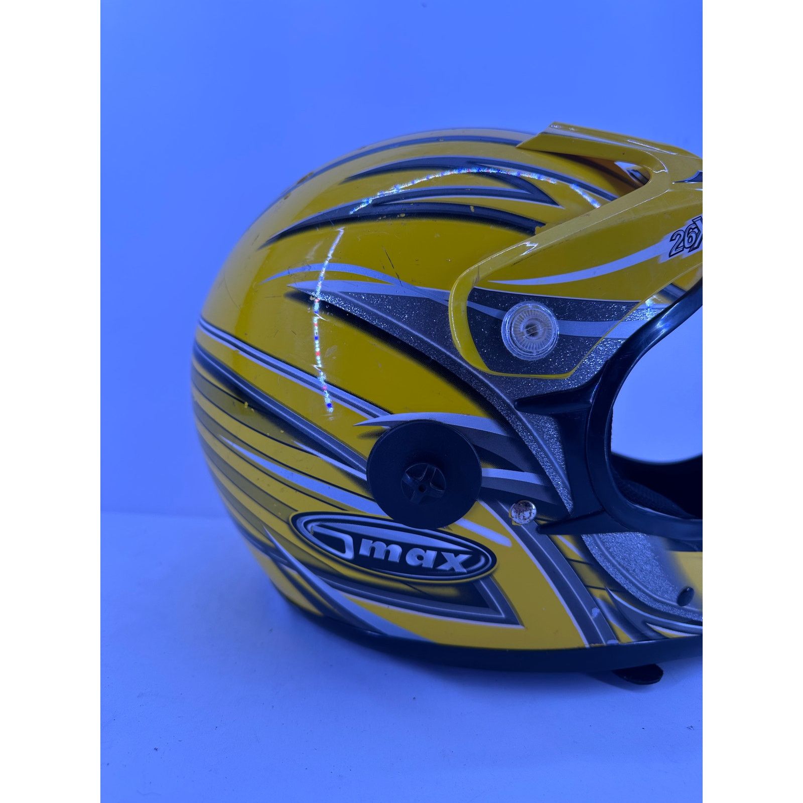 & Other Stories Vintage GMAX 26X Shell M2000 Yellow Silver Helmet Size M Size ONE SIZE - 4 Thumbnail