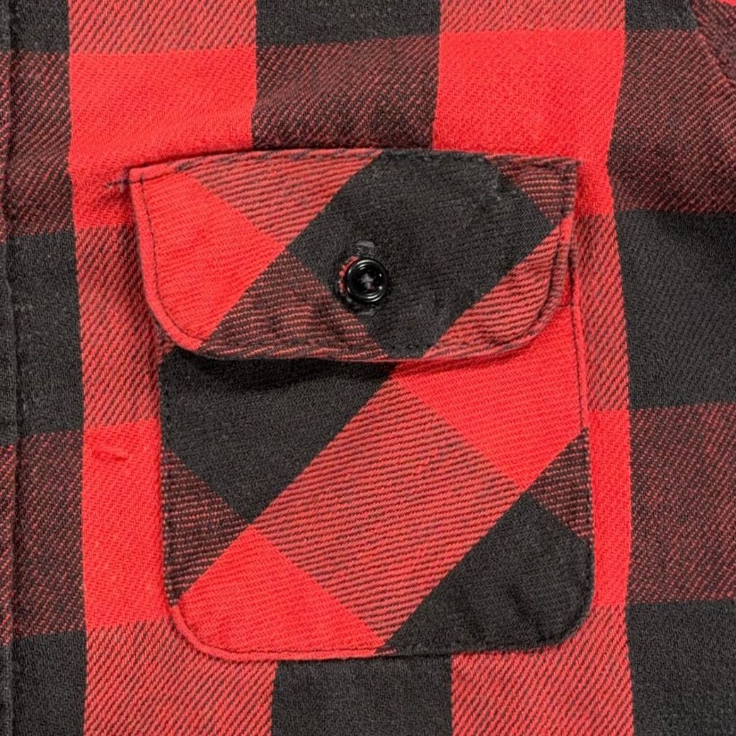 Vintage VINTAGE Five Brother Shirt Mens Adult MEDIUM Red Buffalo Plaid Flannel USA 80s Button-Up Potentials Size US M / EU 48-50 / 2 - 4 Thumbnail