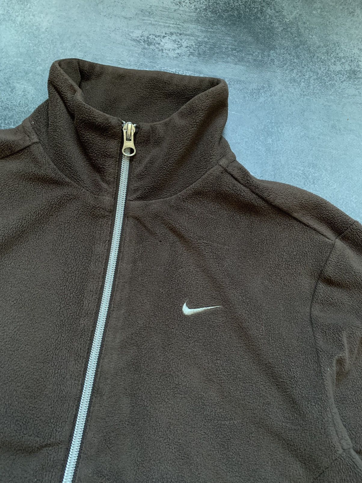 Nike × Vintage Nike Vintage Fleece Zip Up Sweatshirt Y2K Size L / US 10 / IT 46 - 5 Thumbnail