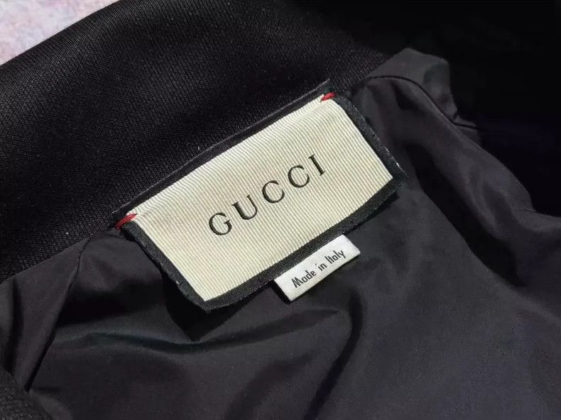 Gucci Gucci Snake print logo school uniform zipper jacket 2501-Ne Size US L / EU 52-54 / 3 - 3 Thumbnail