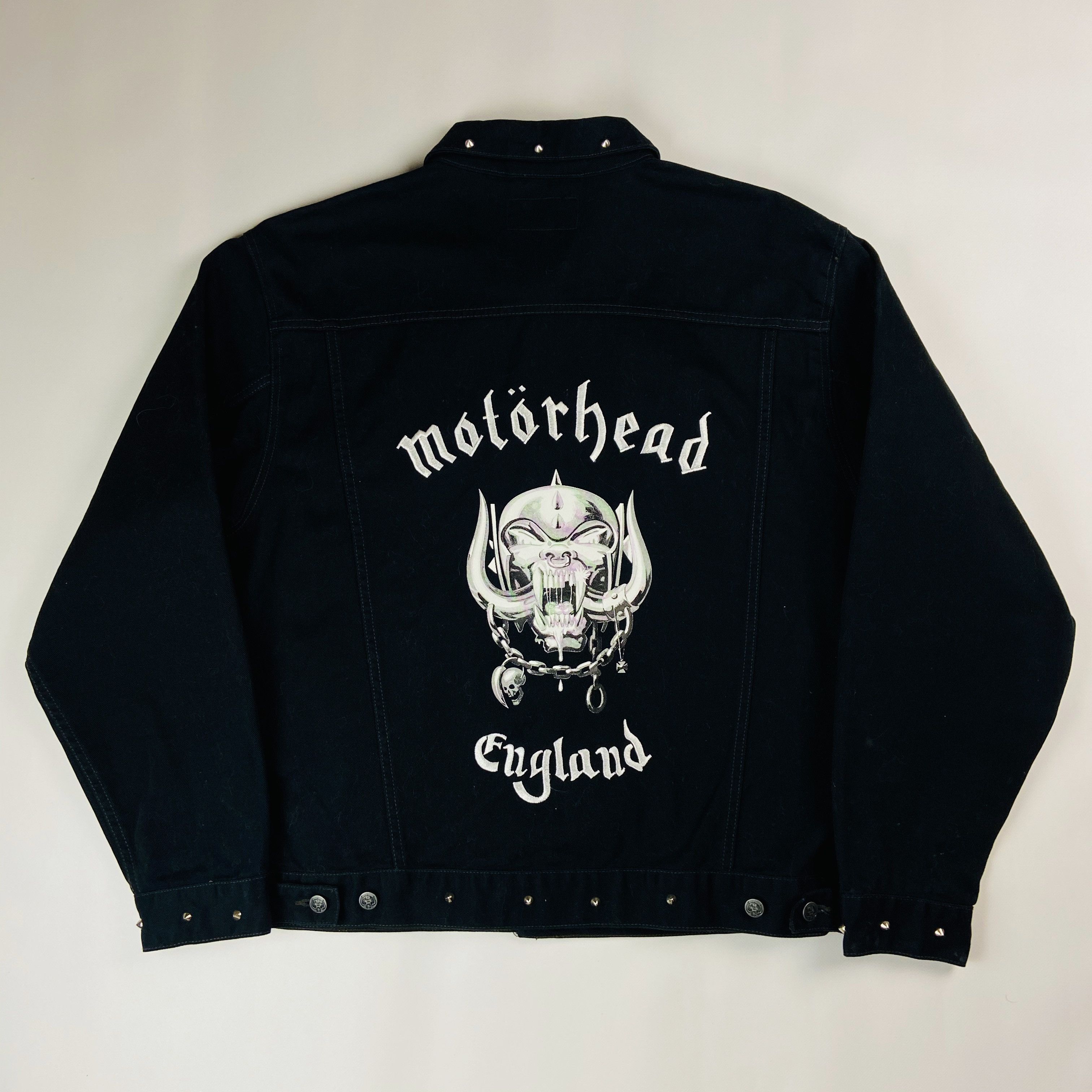 Vintage 2003s MOTORHEAD EXTRA RARE DENIM JACKET - № 2128 Size US L / EU 52-54 / 3 - 3 Thumbnail