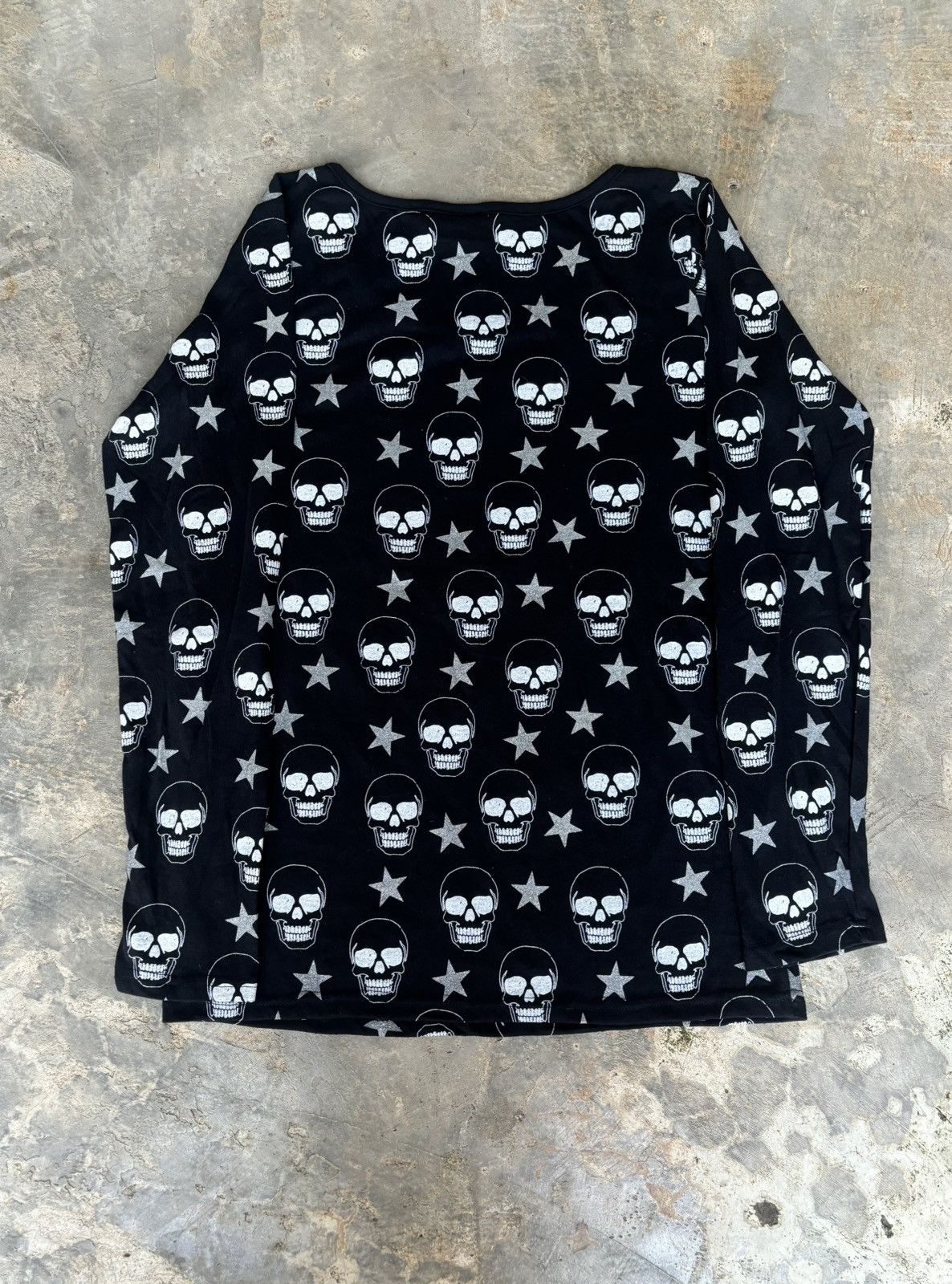 Hysteric Glamour Y2k Liquid Girl Skull Ifwixwasnine Punk Style Longsleeve Size US L / EU 52-54 / 3 - 3 Thumbnail