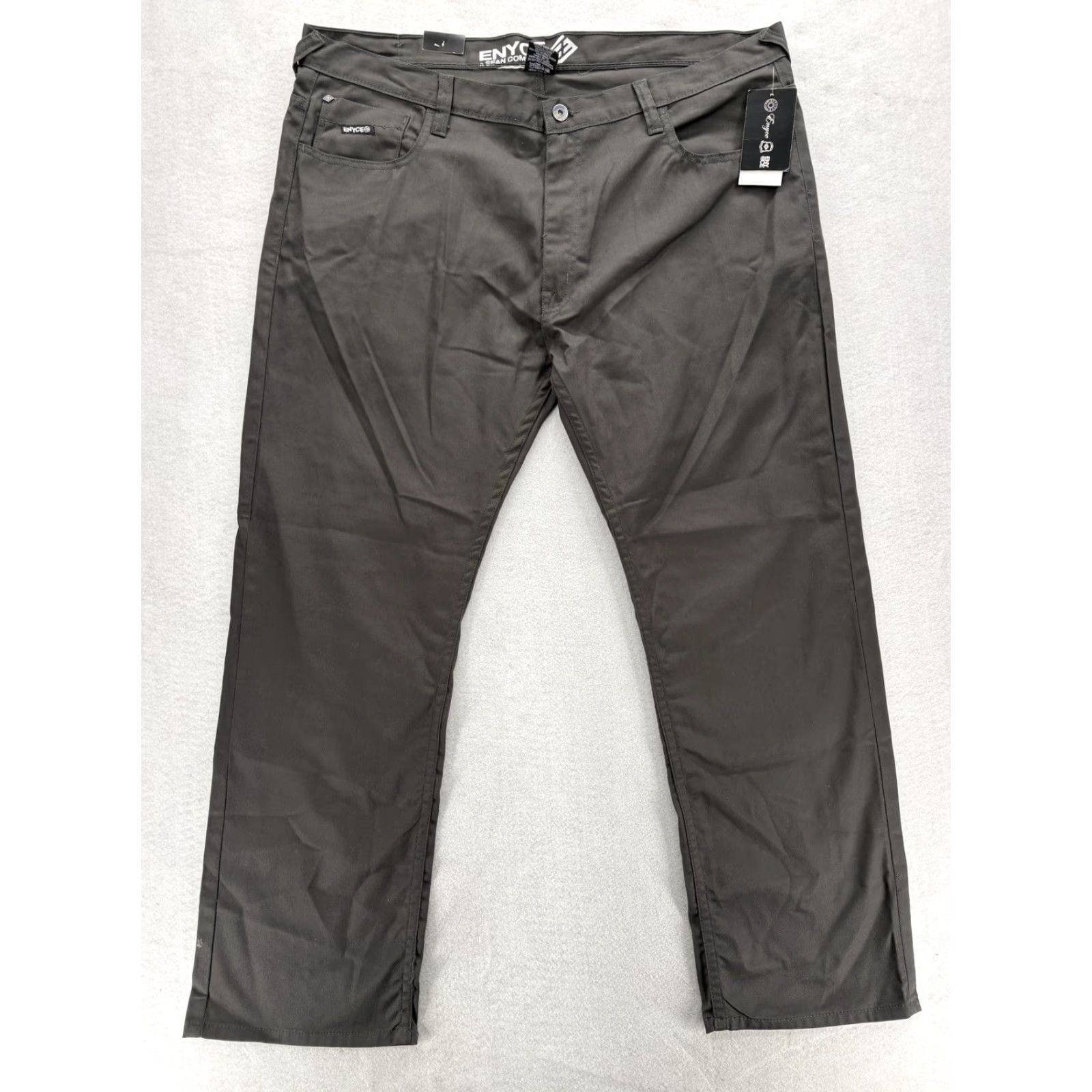 Enyce VINTAGE Enyce Jeans Mens 46x33 Gray Charcoal Straight Fit Denim Hip Hop Y2K NWT Size US 30 / EU 46 - 2 Thumbnail