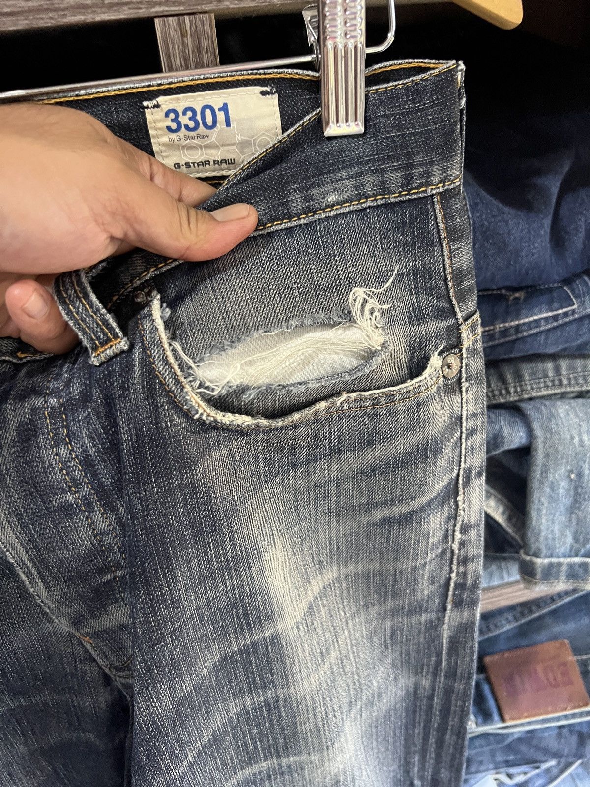 G-Star 🔥Made in Italy G-Star Raw Distressed Denim Size US 30 / EU 46 - 11 Thumbnail