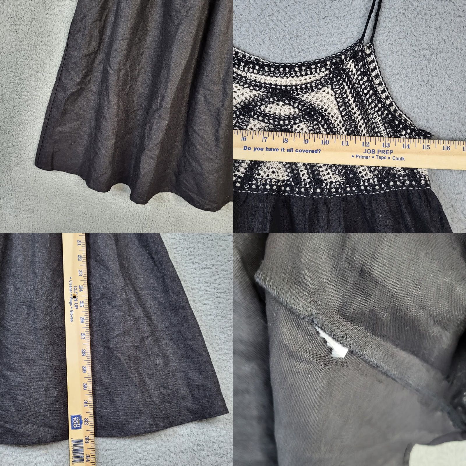 Zara ZARA Women's Crochet Tank Top Black Dress Size S Tank Dress Womens S Black Crochet Pattern Solid Vintage No N/A Size S / US 4 / IT 40 - 8 Thumbnail