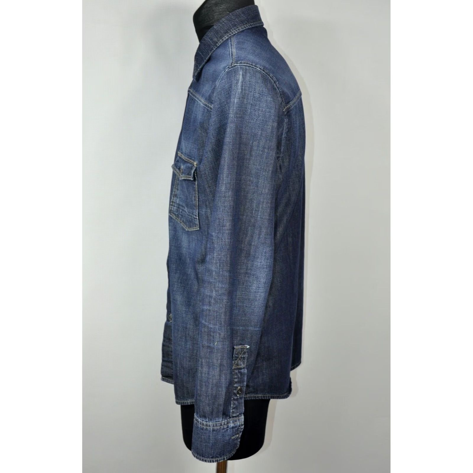 Paige Paige Denim Blue Men Shirt M Size US M / EU 48-50 / 2 - 5 Thumbnail