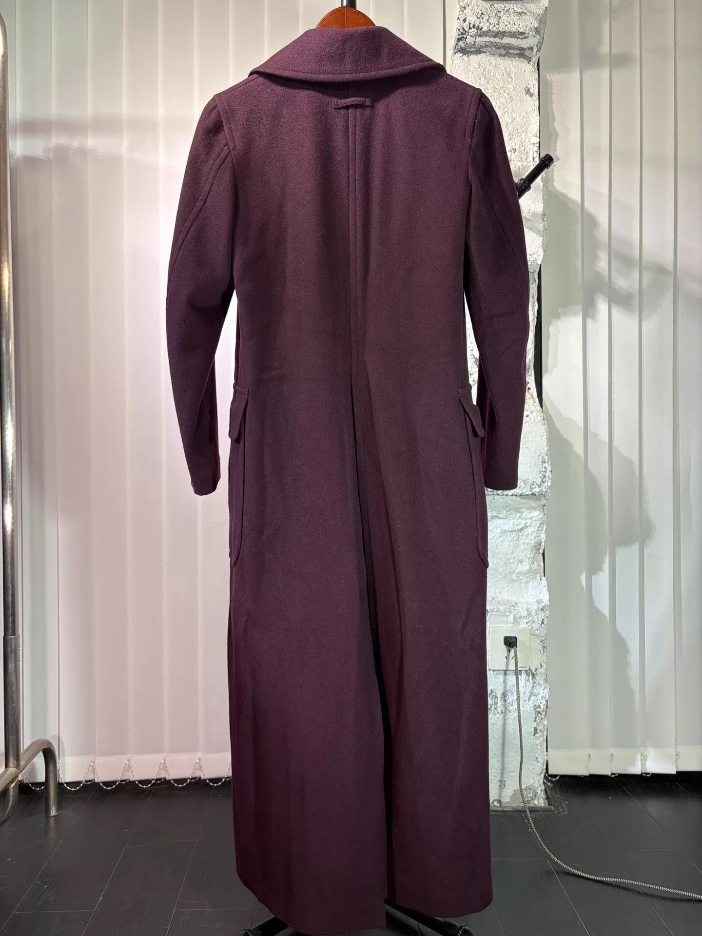 Jean Paul Gaultier JEAN PAUL GAULTIER 90s PLUM SUPER LONGCOAT SIZE 40 Size S / US 4 / IT 40 - 2 Thumbnail