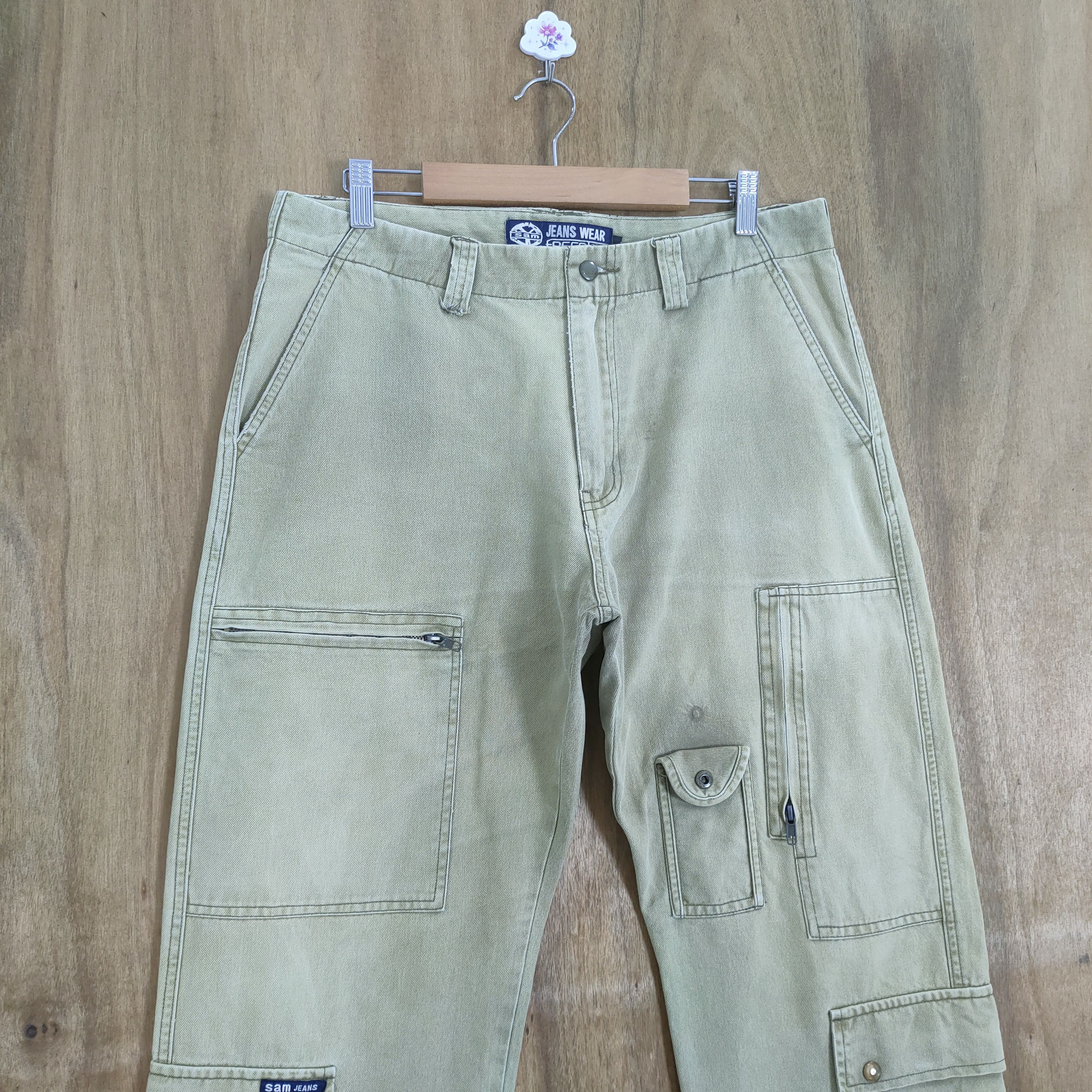 Japanese Brand SAMJEAN MULTIPOCKET CARGO PANTS Size US 34 / EU 50 - 3 Thumbnail