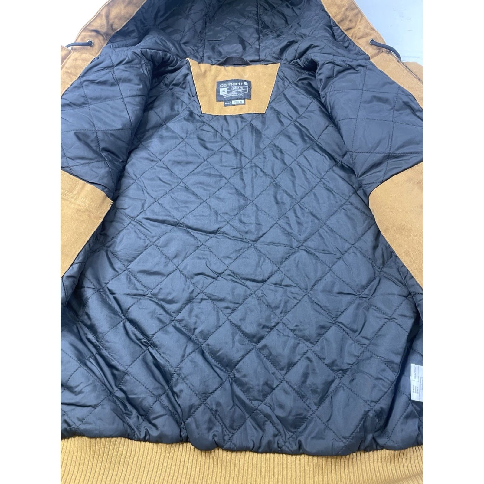Carhartt Carhartt J130-W BRN 104053 Duck Active Jacket XL Brown Quilted Lined Women's Jacket Size XL / US 12-14 / IT 48-50 - 2 Thumbnail