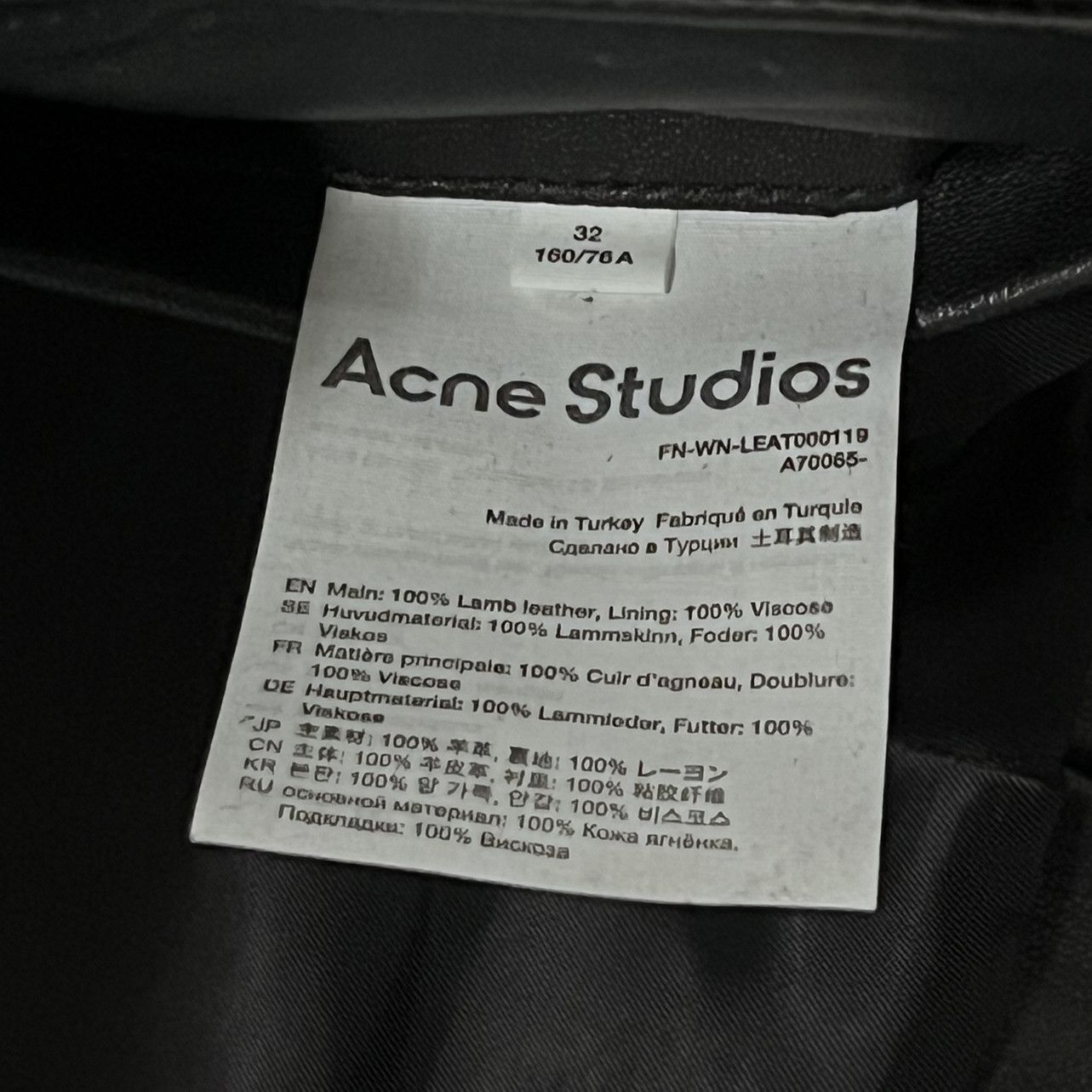 Acne Studios Acne Studio Leather Jacket Size EU32/US0 Size XS / US 0-2 / IT 36-38 - 4 Thumbnail