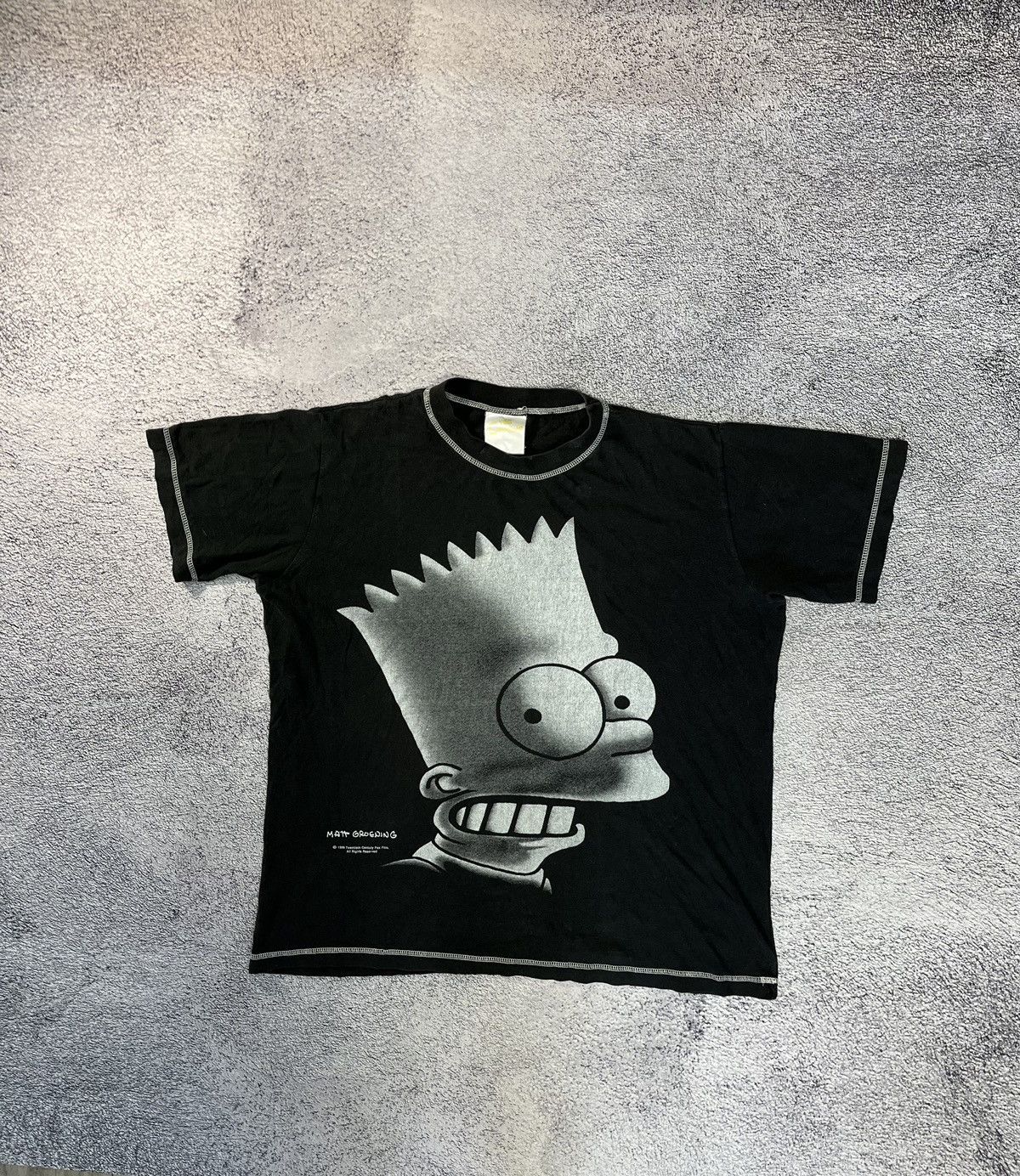 The Simpsons × Vintage The Simpsons Mens Vintage 1999 T- Shirt Matt Groening Bart Size US M / EU 48-50 / 2 - 1 Thumbnail
