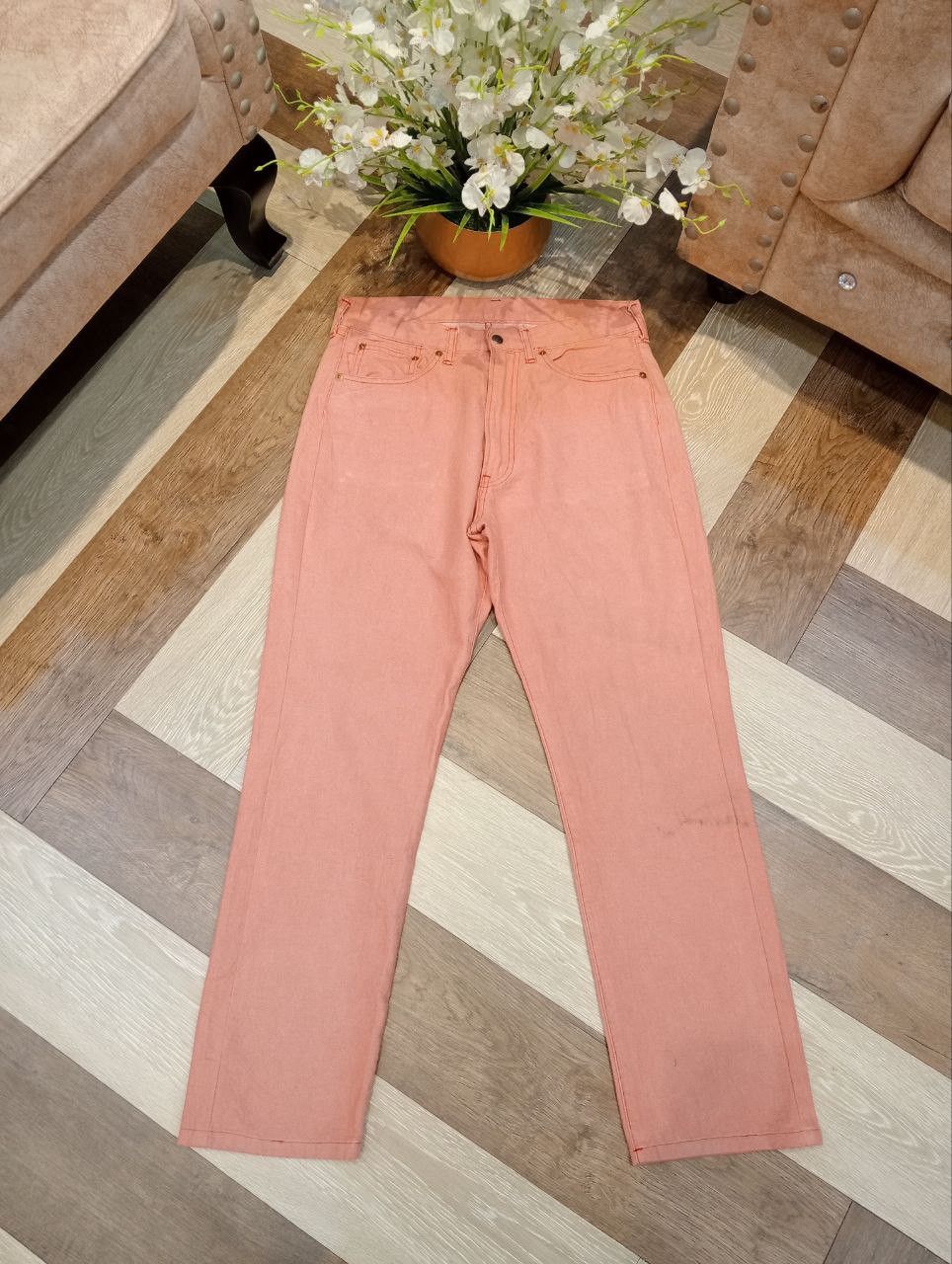 Nepenthes NEPENTHES HOGGS HOGGS HOGGS DENIM PANTS - SIZE 30 PEACH Size US 30 / EU 46 - 4 Thumbnail