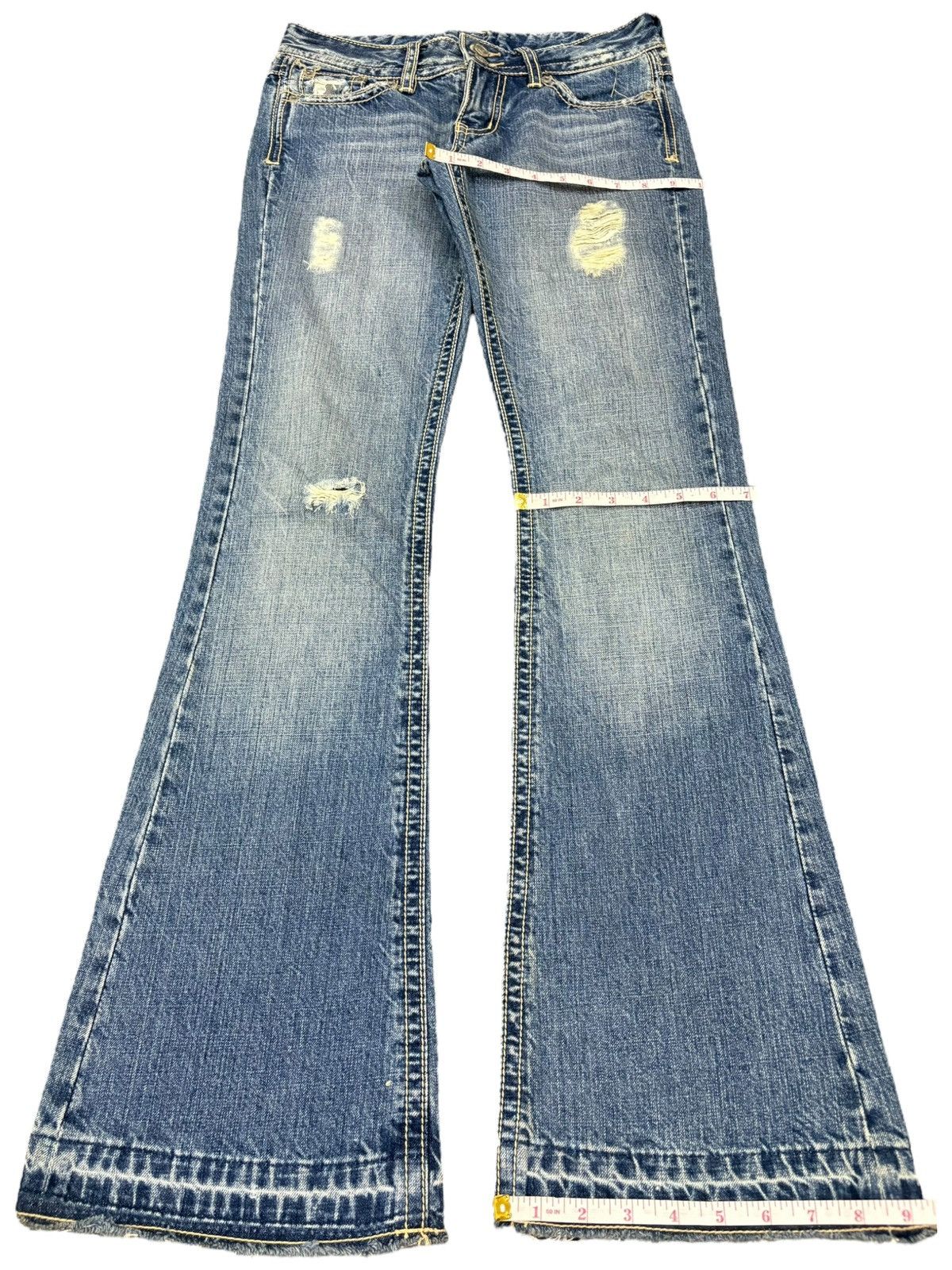 Hysteric Glamour Vintage Japanese Brand Distress Flare Low Rise Jeans Size US 29 - 9 Thumbnail