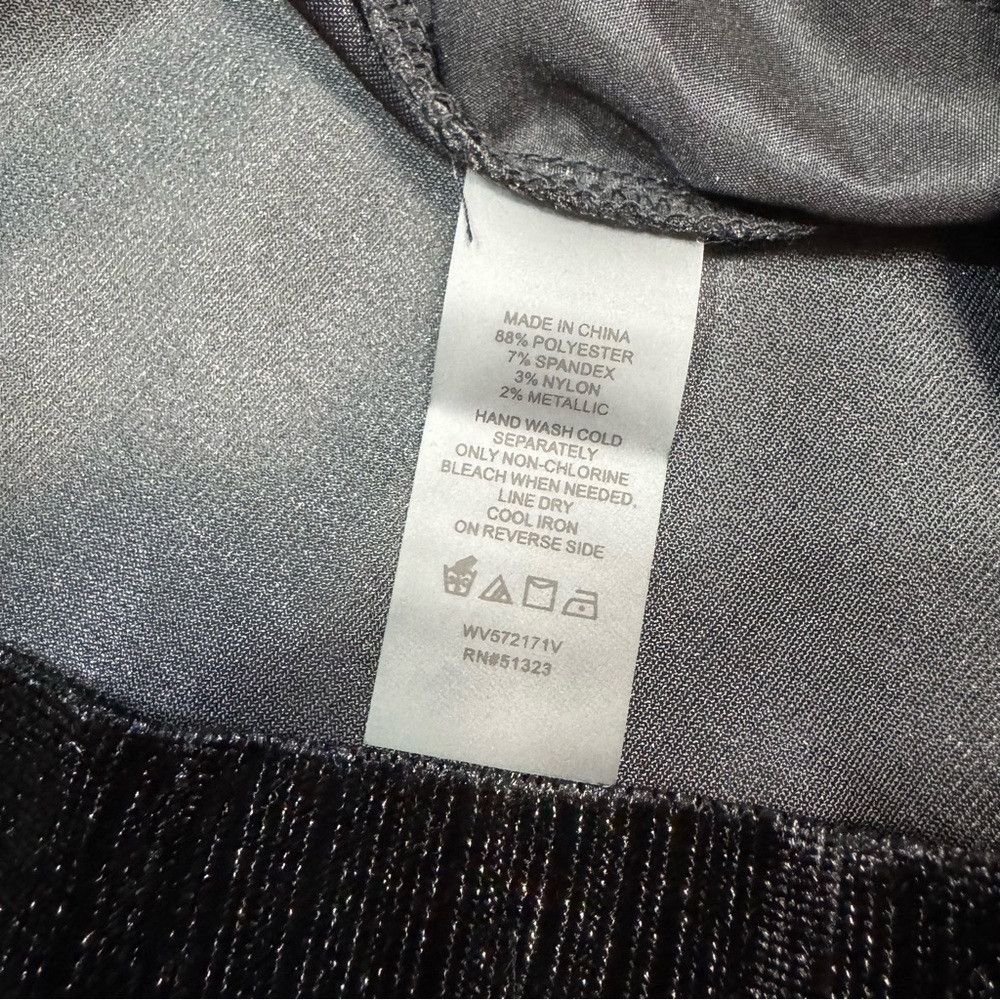 Vince Camuto NWT New Vince Camuto Velour Black With Silver Stripes Pants Size 42" / US 20 - 5 Thumbnail