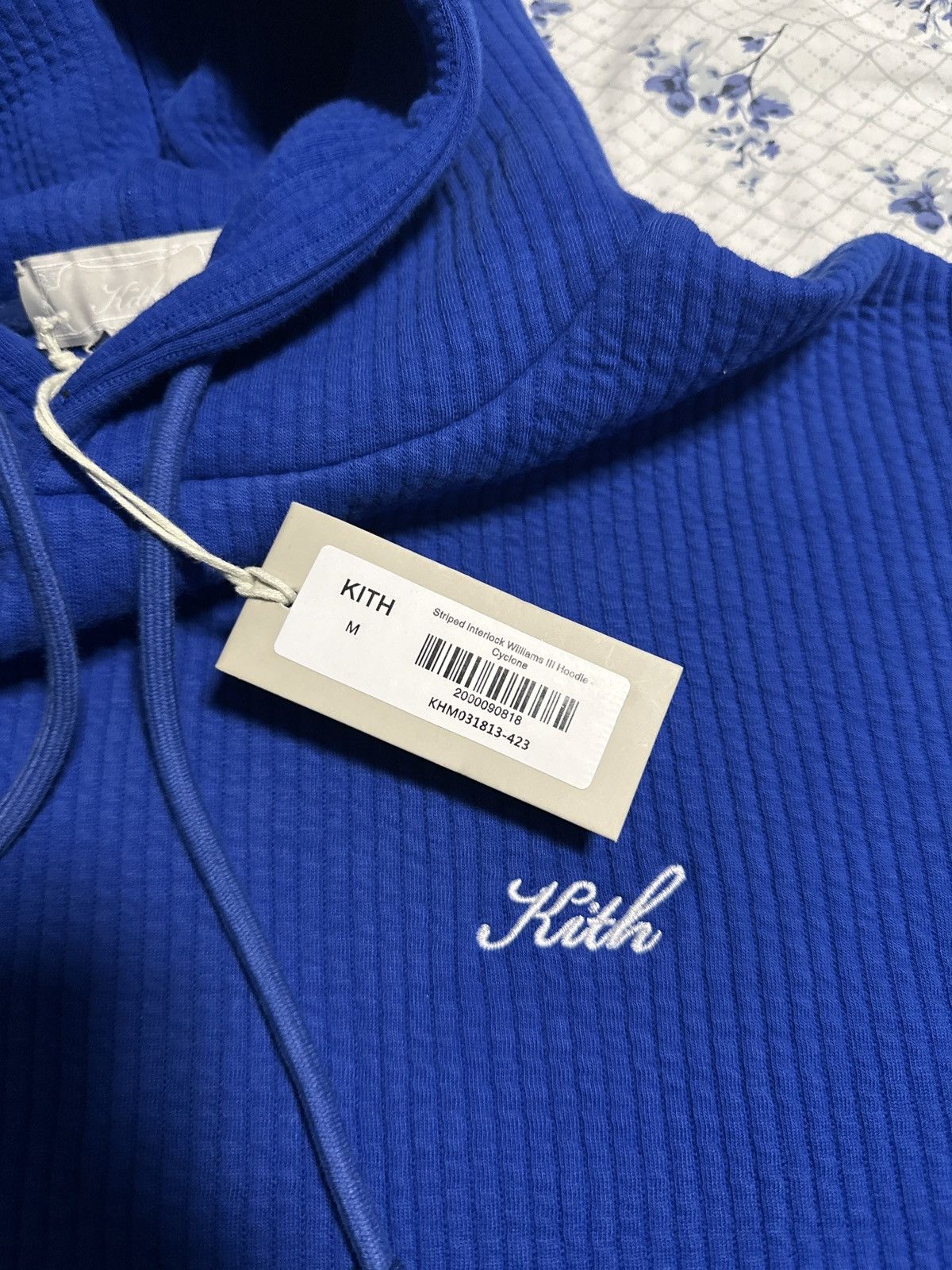 Kith KITH STRIPED INTERLOCK WILLIAMS III HOODIE - CYCLONE Size US M / EU 48-50 / 2 - 4 Thumbnail