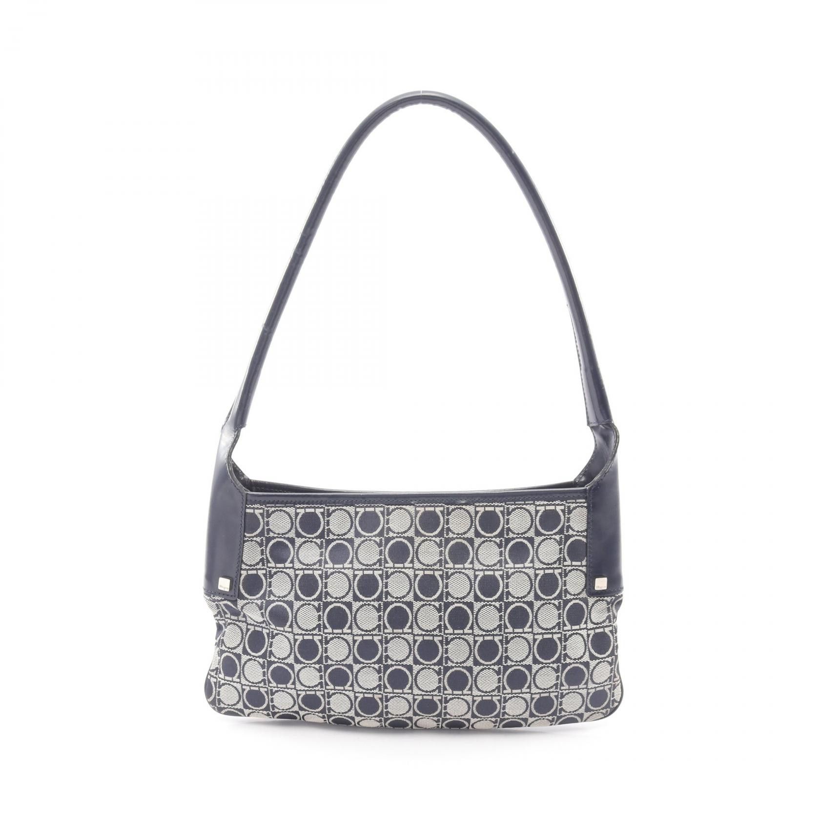 Salvatore Ferragamo Salvatore Ferragamo Salvatore Ferragamo Canvas Leather Shoulder Bag Textile Shoulder Bag DUTY FREE for USA Size ONE SIZE - 1 Thumbnail