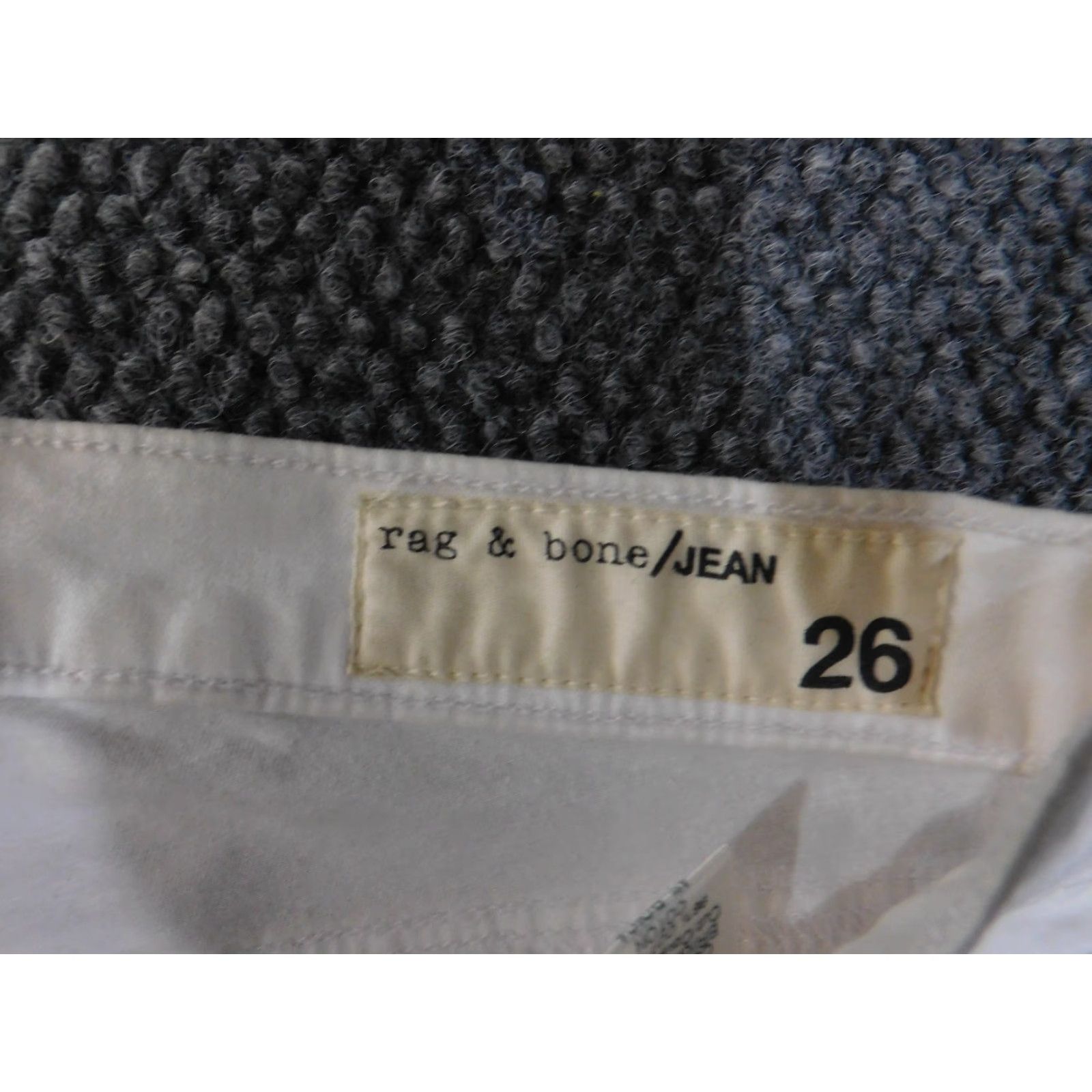 Rag & Bone Rag and Bone Jeans Womens 26 White Skinny Stretch Zip Ankle Pants Size 26" / US 2 / IT 38 - 4 Thumbnail