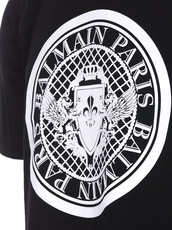 Balmain o1s1wg111025 Flock Model Tee in Black Size US S / EU 44-46 / 1 - 3 Thumbnail