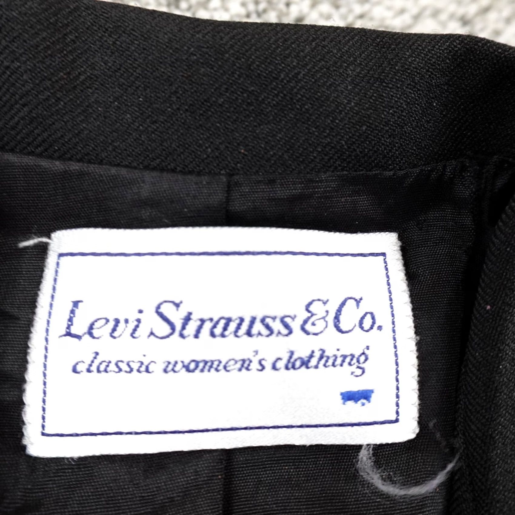 Levi's VTG Levi's Jacket Blazer Womens 14 Black Button Overcoat Levi Strauss Wool Jacket Coat Size XL / US 12-14 / IT 48-50 - 3 Thumbnail