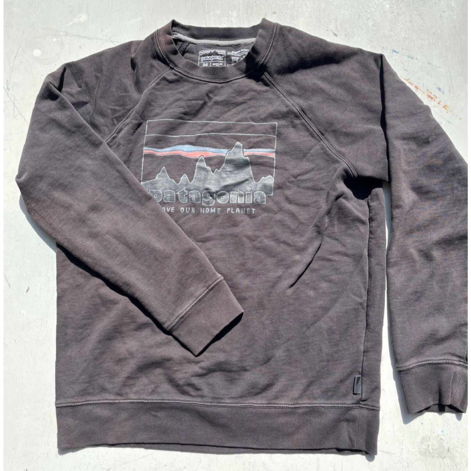 Patagonia Patagonia Sweatshirt Black Solid Logo M Spell-Out Outdoor Hike Camp STAINed Mens Regular Size M Knit-Chunky All Seasons Long Sleeve Size US M / EU 48-50 / 2 - 6 Thumbnail