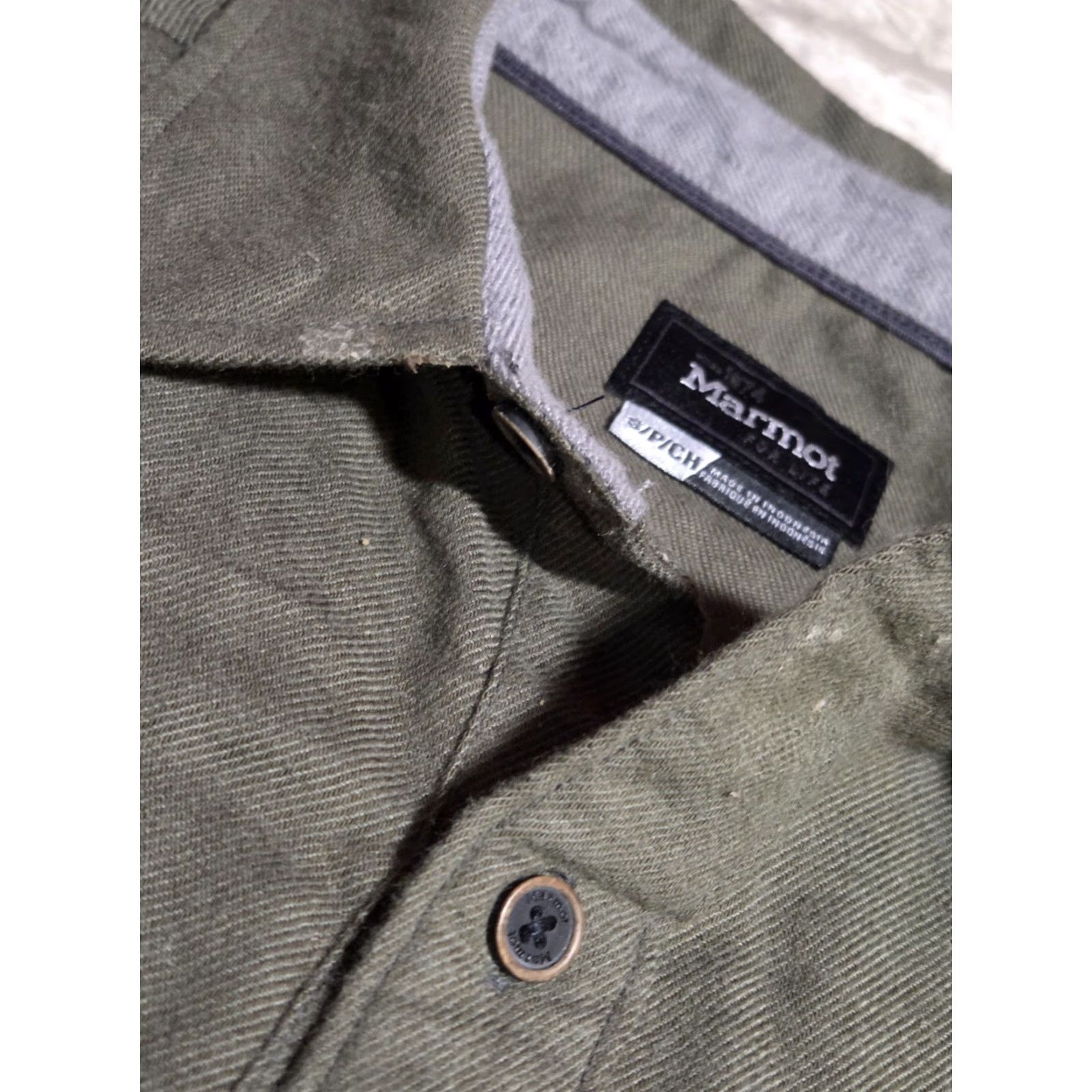 Marmot Marmot Mens Shirt Hobson Midweight Flannel Long-Sleeve Green Button-Up Size S Regular Adult Mens Size US S / EU 44-46 / 1 - 7 Thumbnail