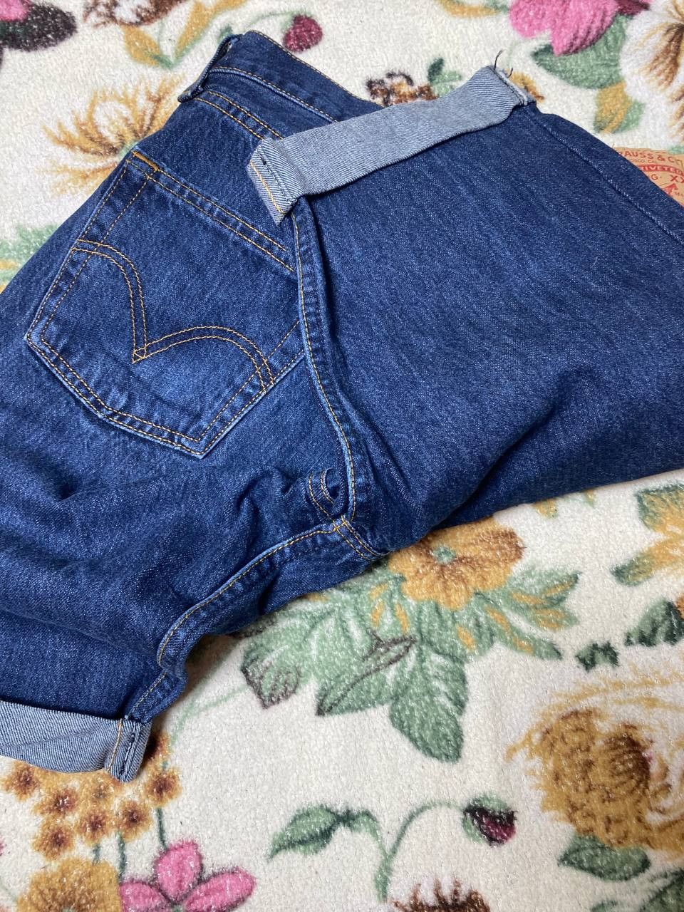Levi's Levi's 501 Denim Shorts Dark Wash Loose Straight Fit Mens Size US 28 / EU 44 - 15 Thumbnail