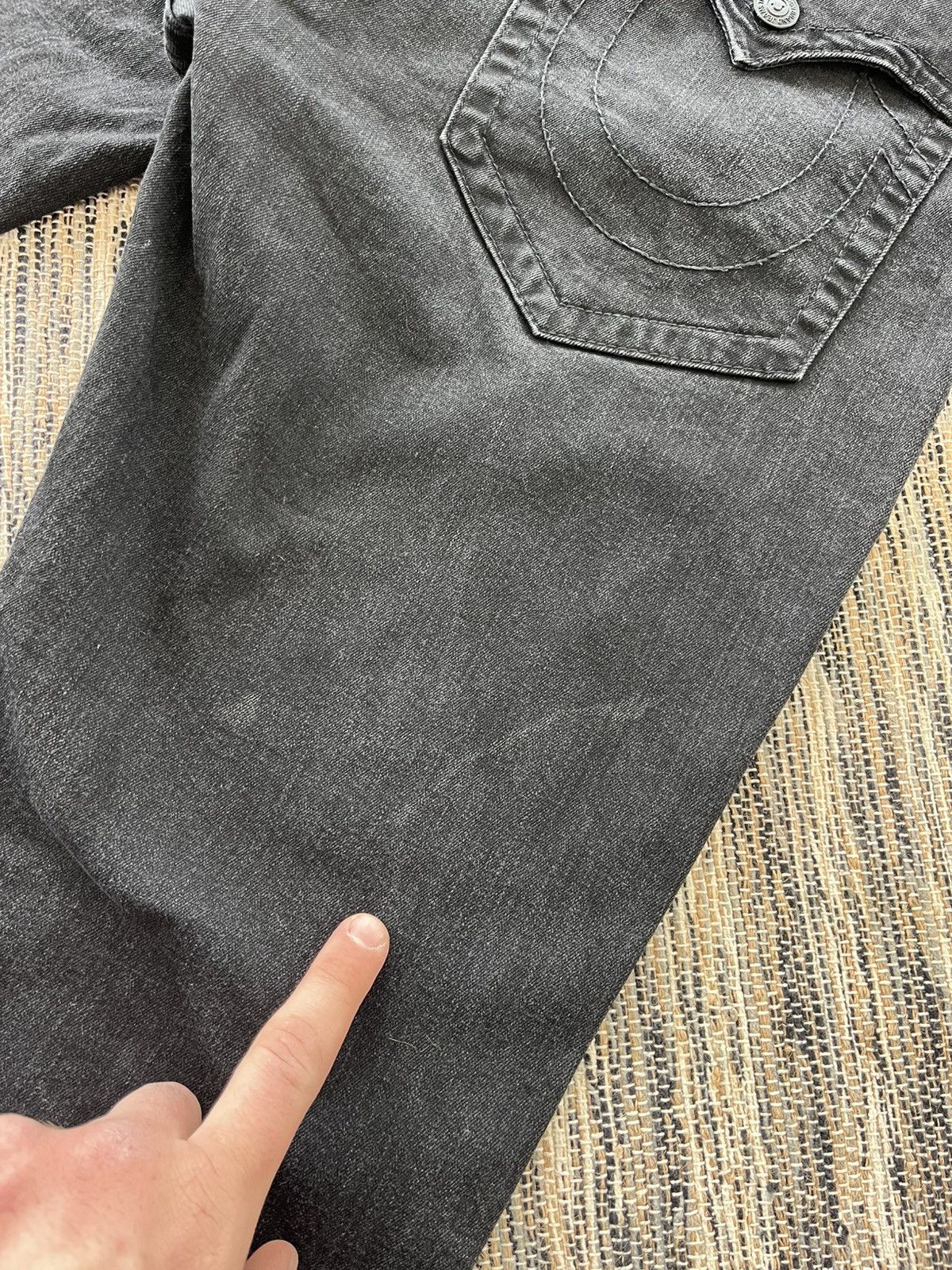 True Religion Vintage True Religion Ricky Black Jeans Relaxed Straight fit Size US 40 / EU 56 - 17 Thumbnail