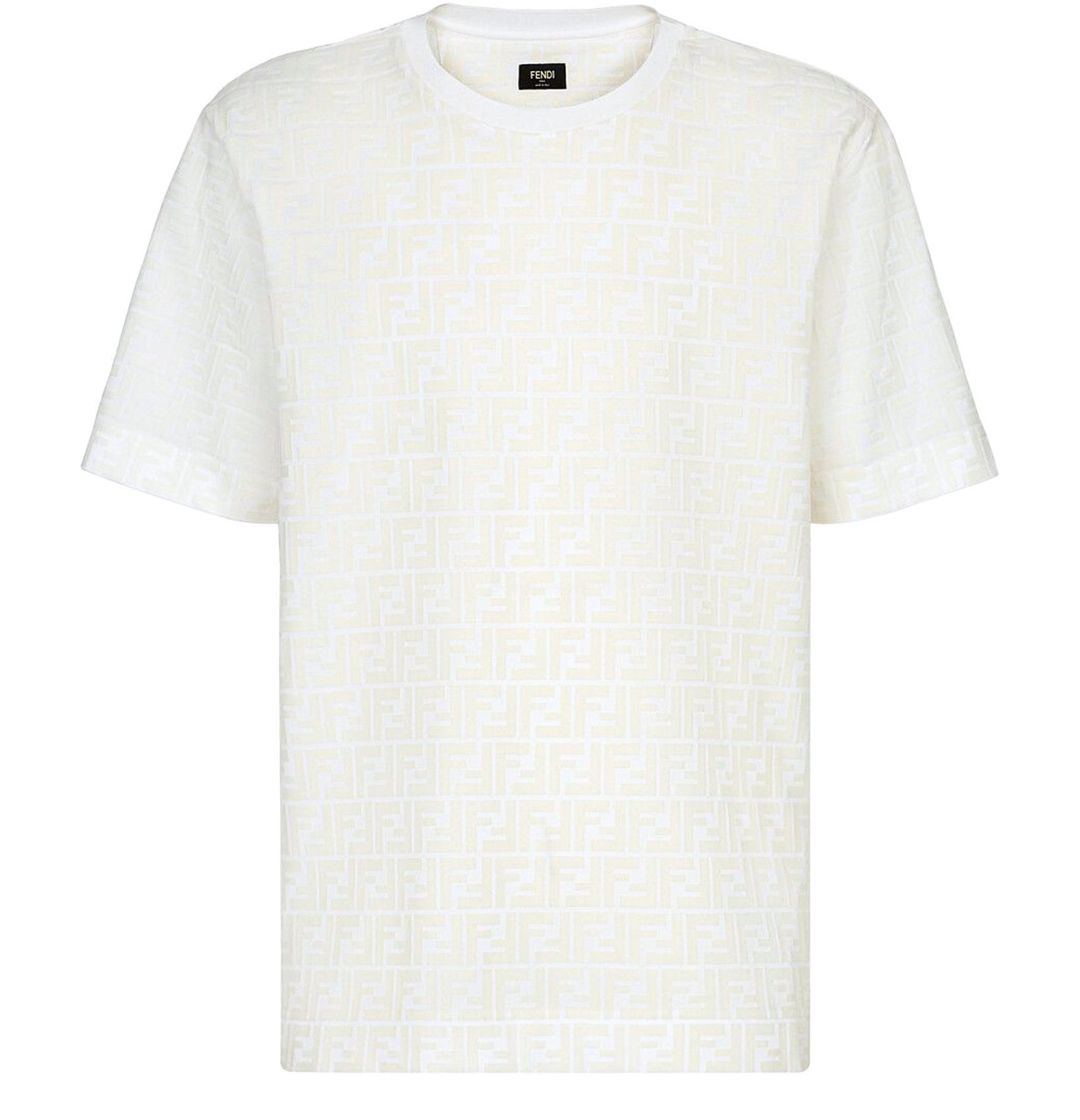 Fendi o1loc1c0824 T-Shirt in Cream Size US XS / EU 42 / 0 - 1 Thumbnail