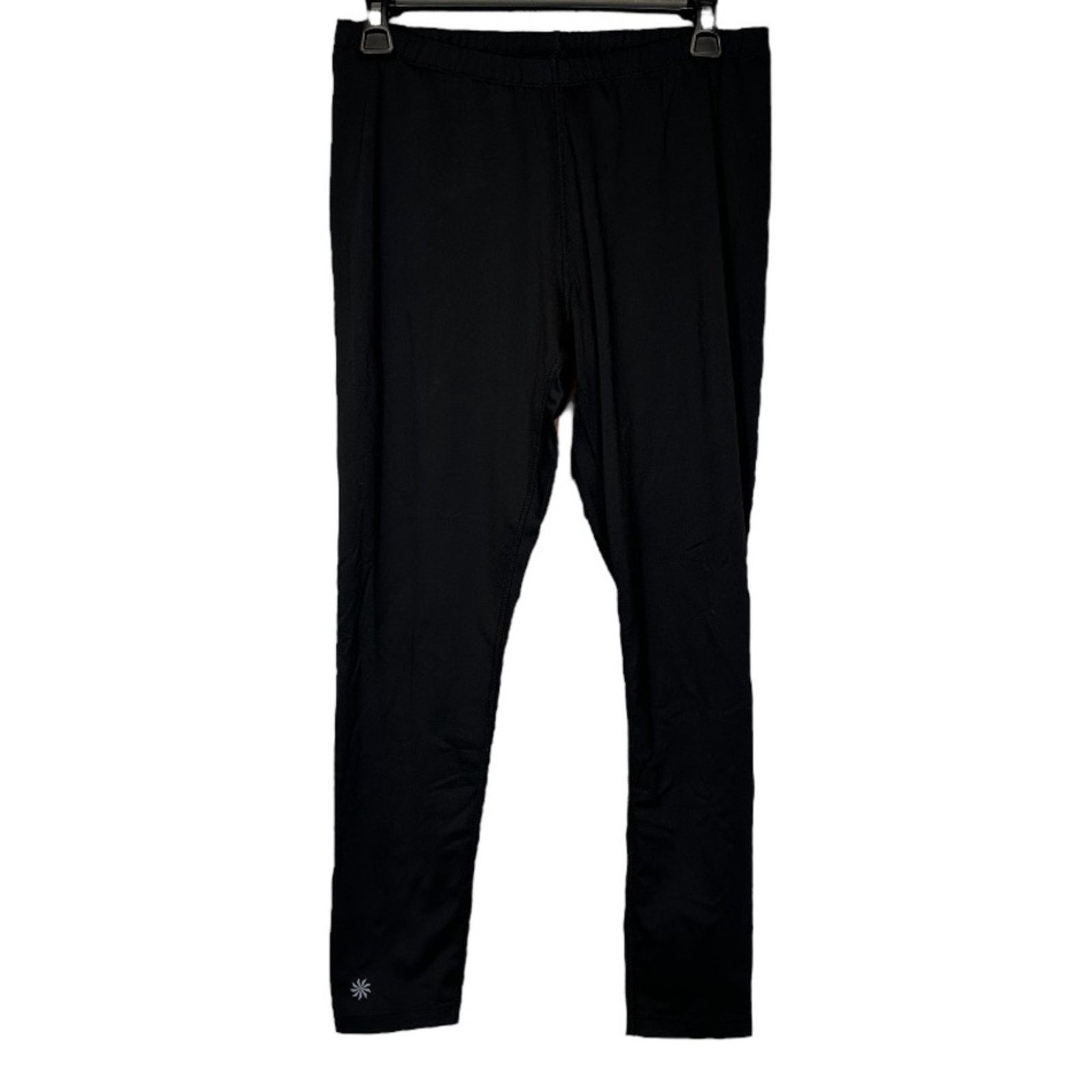 Athleta Athleta Black Mid Rise Drawstring Cropped Legging Pants Sz M Size 28" / US 6 / IT 42 - 1 Thumbnail