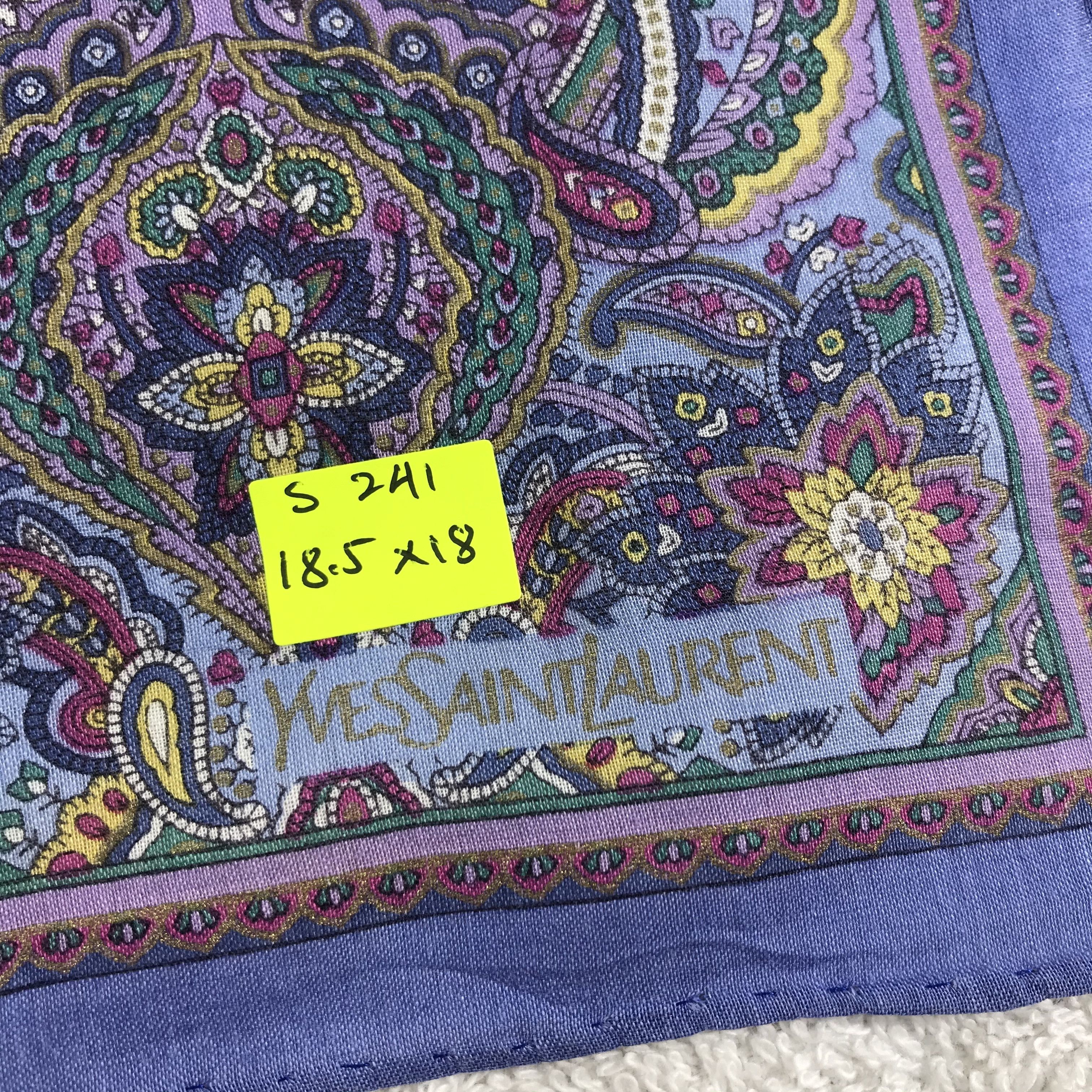 Vintage × Yves Saint Laurent Yves Saint Laurent Bandana / Handkerchief /Neckerchief -S241 Size ONE SIZE - 5 Thumbnail