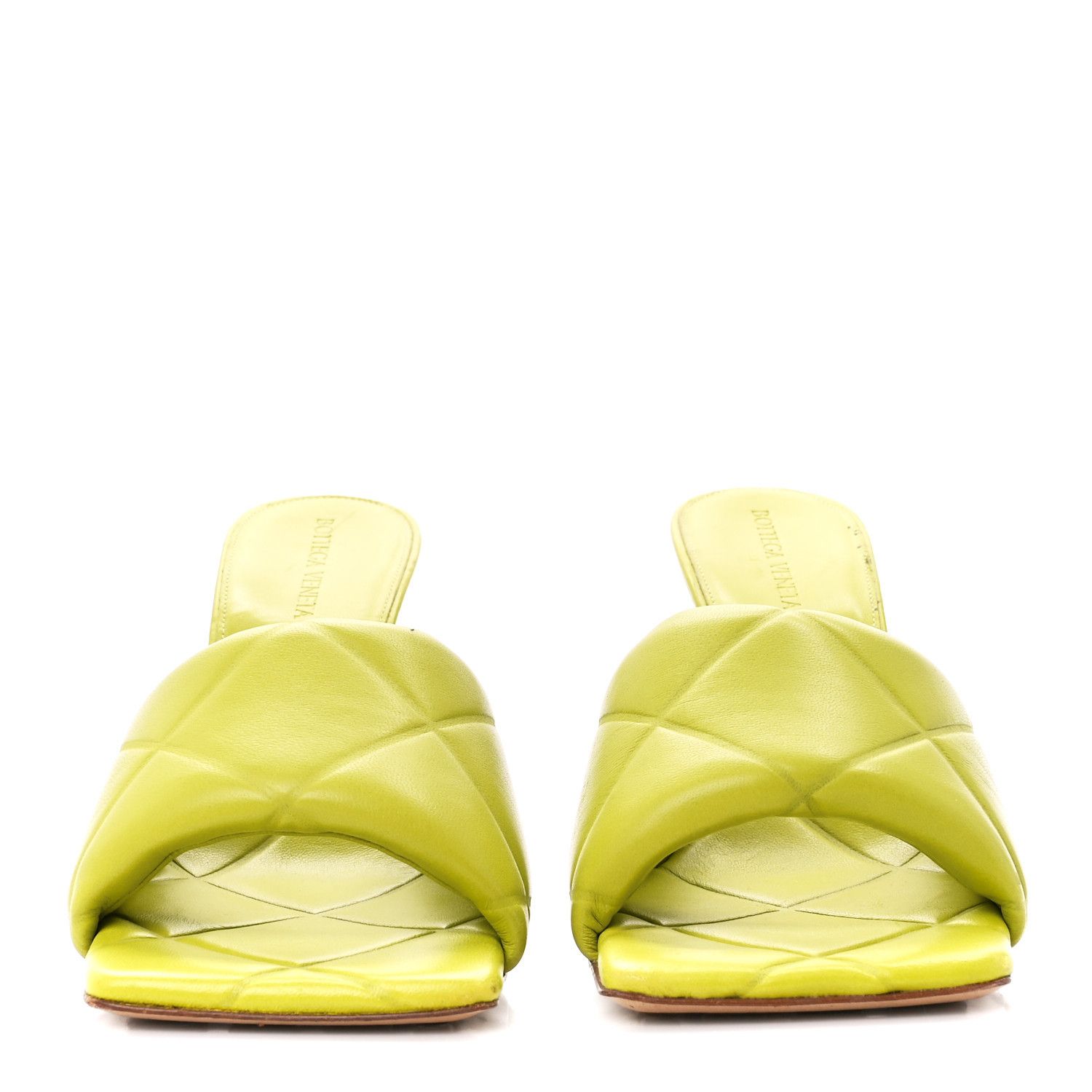 Bottega Veneta o1mle0325 Lido Mule Sandals in Kiwi Size US 9.5 / IT 39.5 - 2 Thumbnail