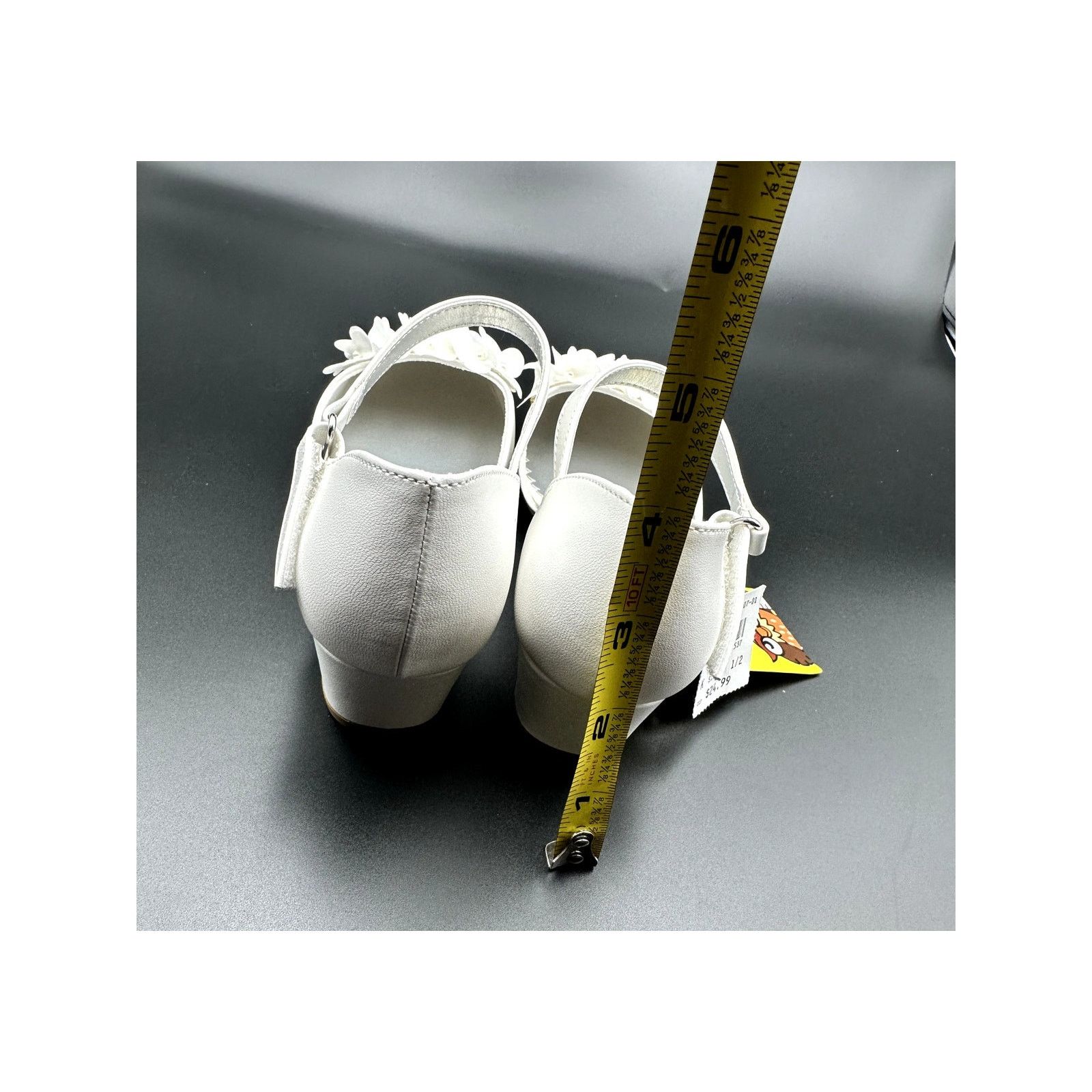 Other Smart Fit Cici Youth Girls White Floral Heel Shoes Size:2.5 Size US 4 / IT 34 - 4 Thumbnail