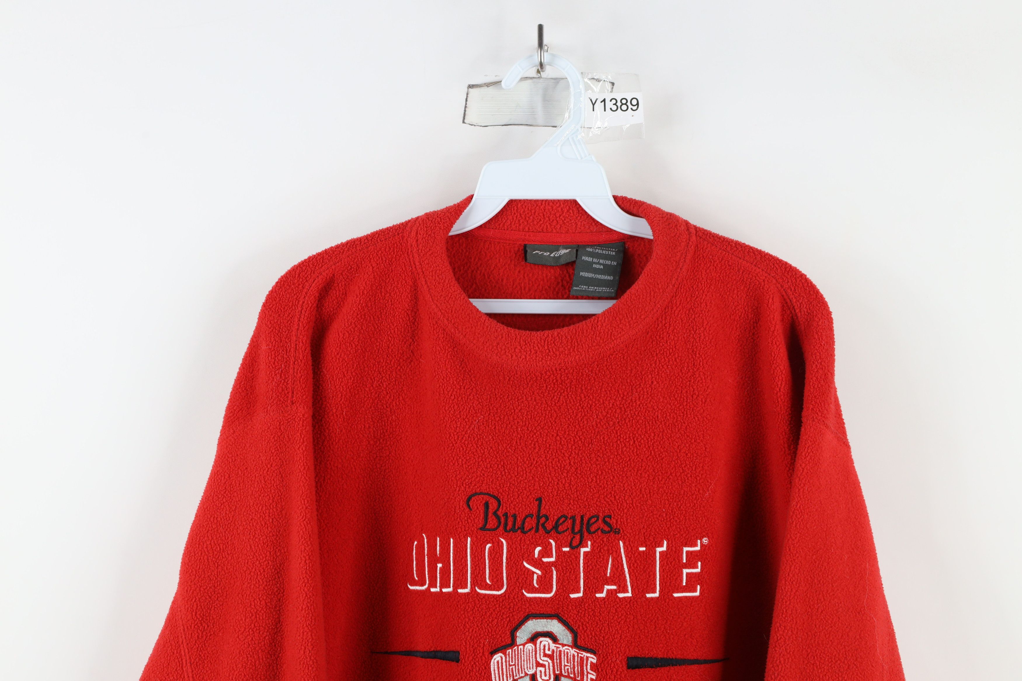 Vintage Vintage 90s Shadow Ohio State University Fleece Sweater Size US M / EU 48-50 / 2 - 2 Thumbnail