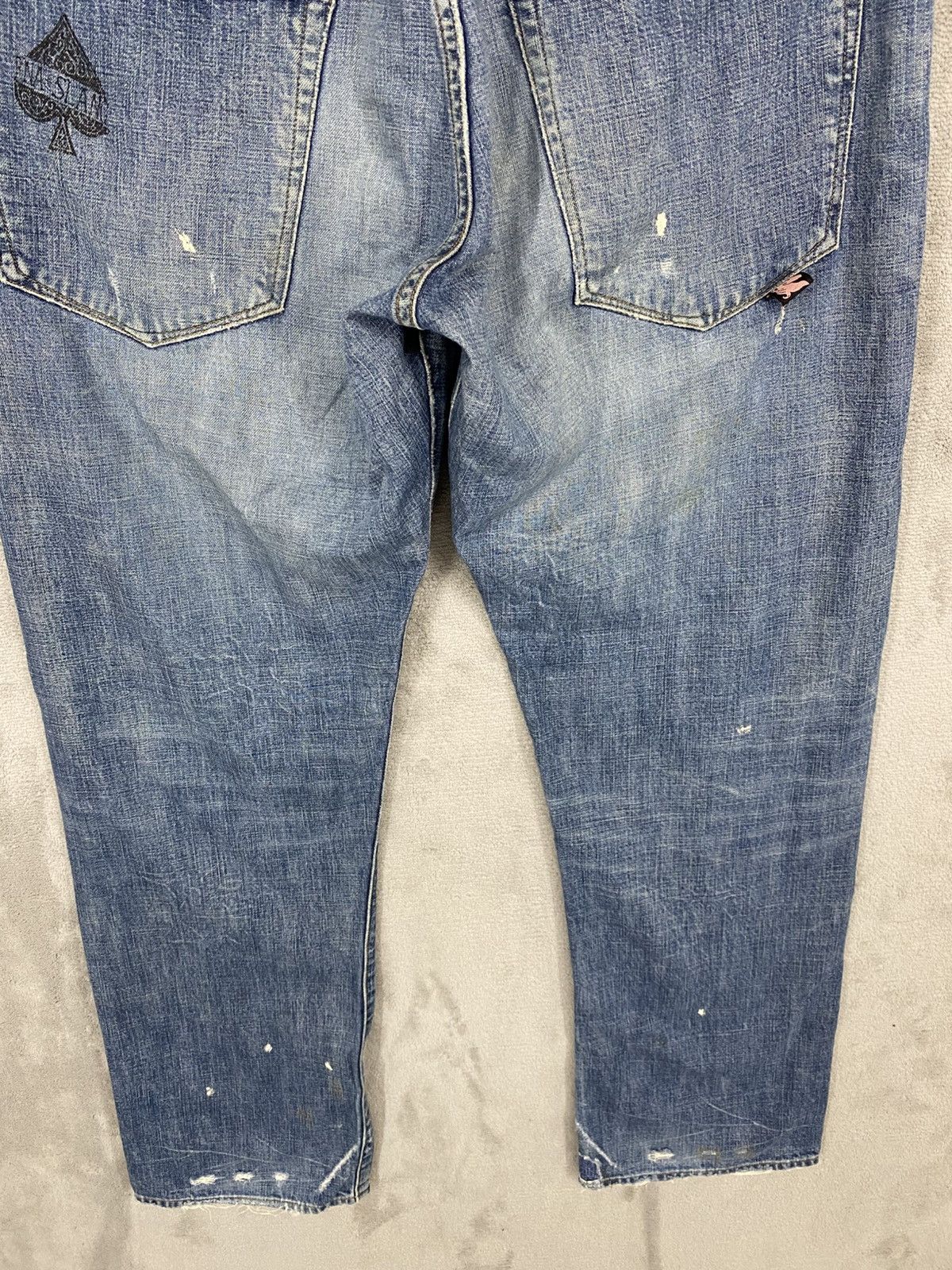 If Six Was Nine RIPPED🔥RNA SLANG DISTRESSED DENIM UNDERCOVER DESIGN JEANS Size US 32 / EU 48 - 11 Thumbnail