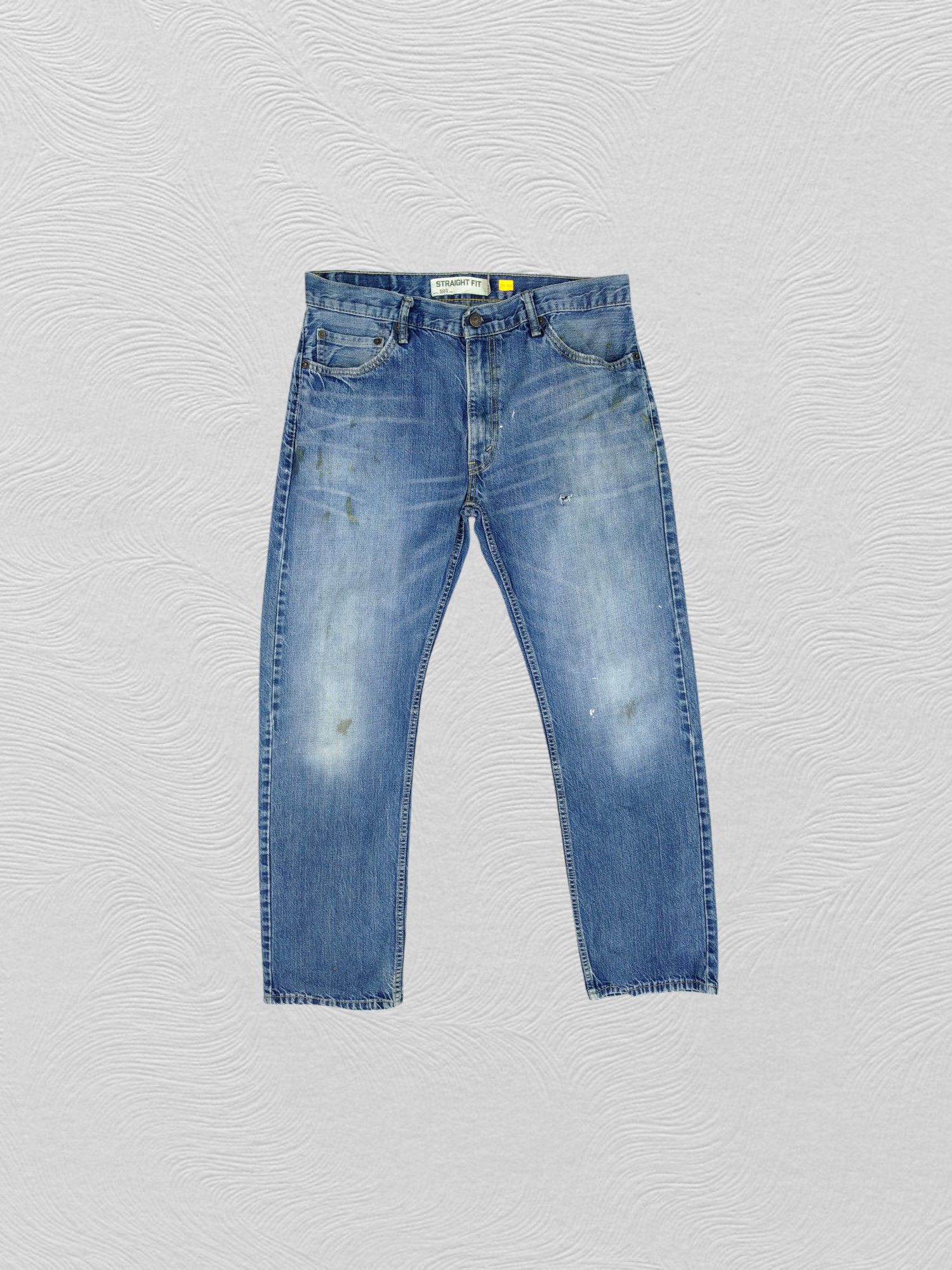 Levi's Distressed Vintage Levi's 505 Straight Fit Denim -JN702 Size US 34 / EU 50 - 1 Thumbnail