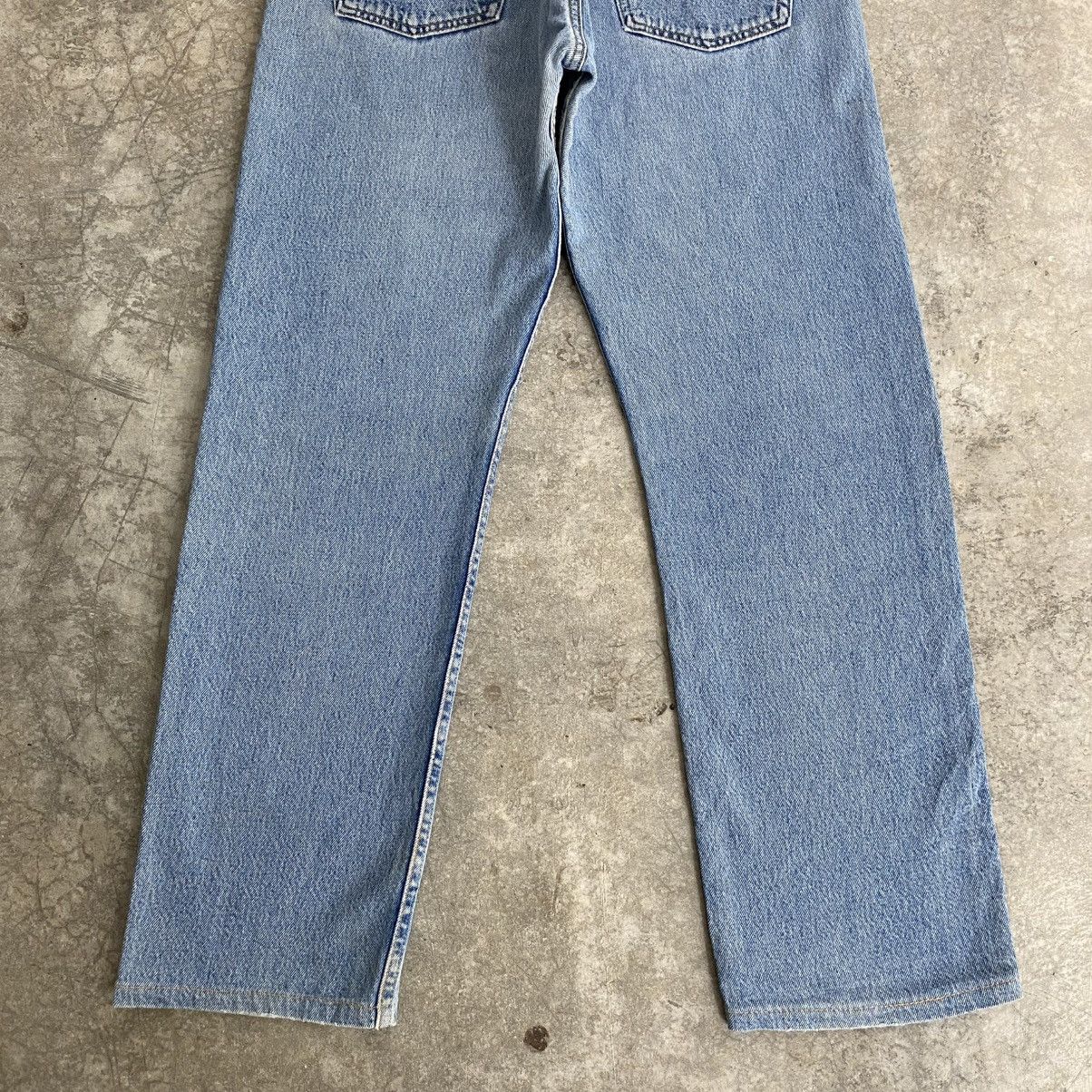 Levi's Size 32x29.5 Vintage Early 2000 Levis 501 Washed Blue Jeans Size US 32 / EU 48 - 12 Thumbnail