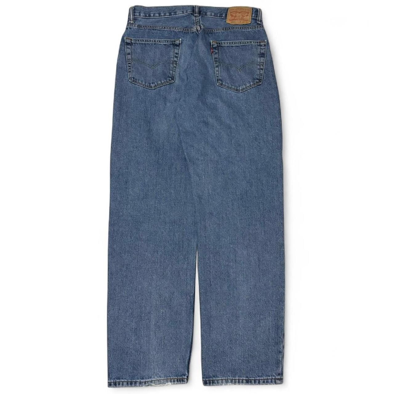 Levi's Levi's 550 Midwash Blue Relaxed Baggy Denim Jeans Size US 33 - 6 Thumbnail