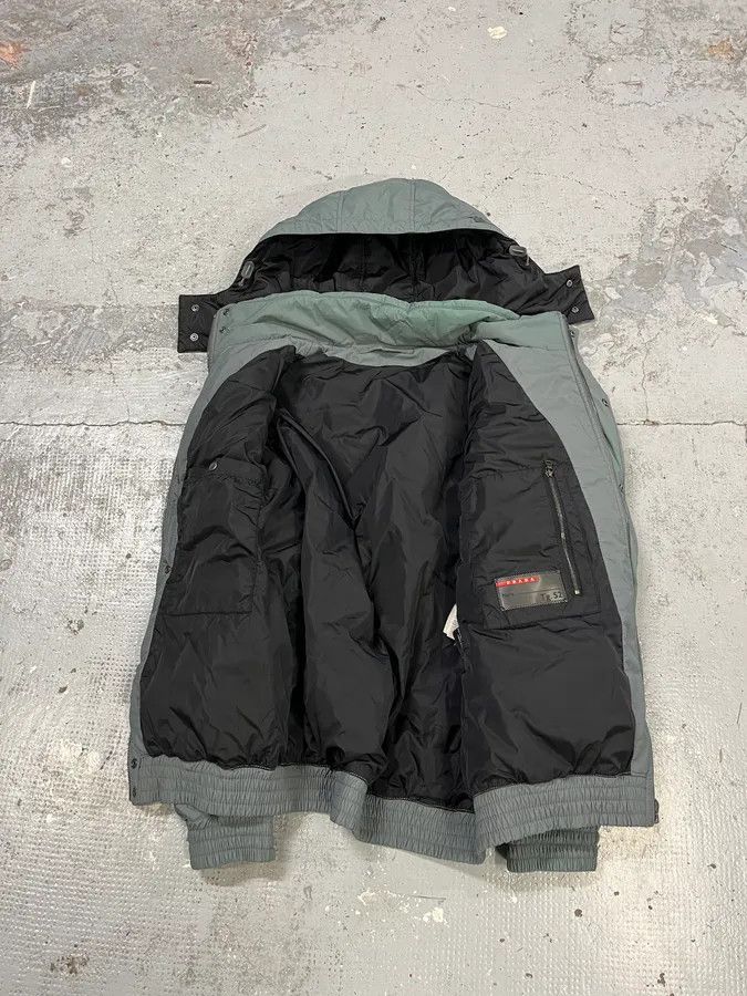 Prada AW2009 Prada Grey Linea Rossa Puffer Jacket Size US M / EU 48-50 / 2 - 11 Thumbnail