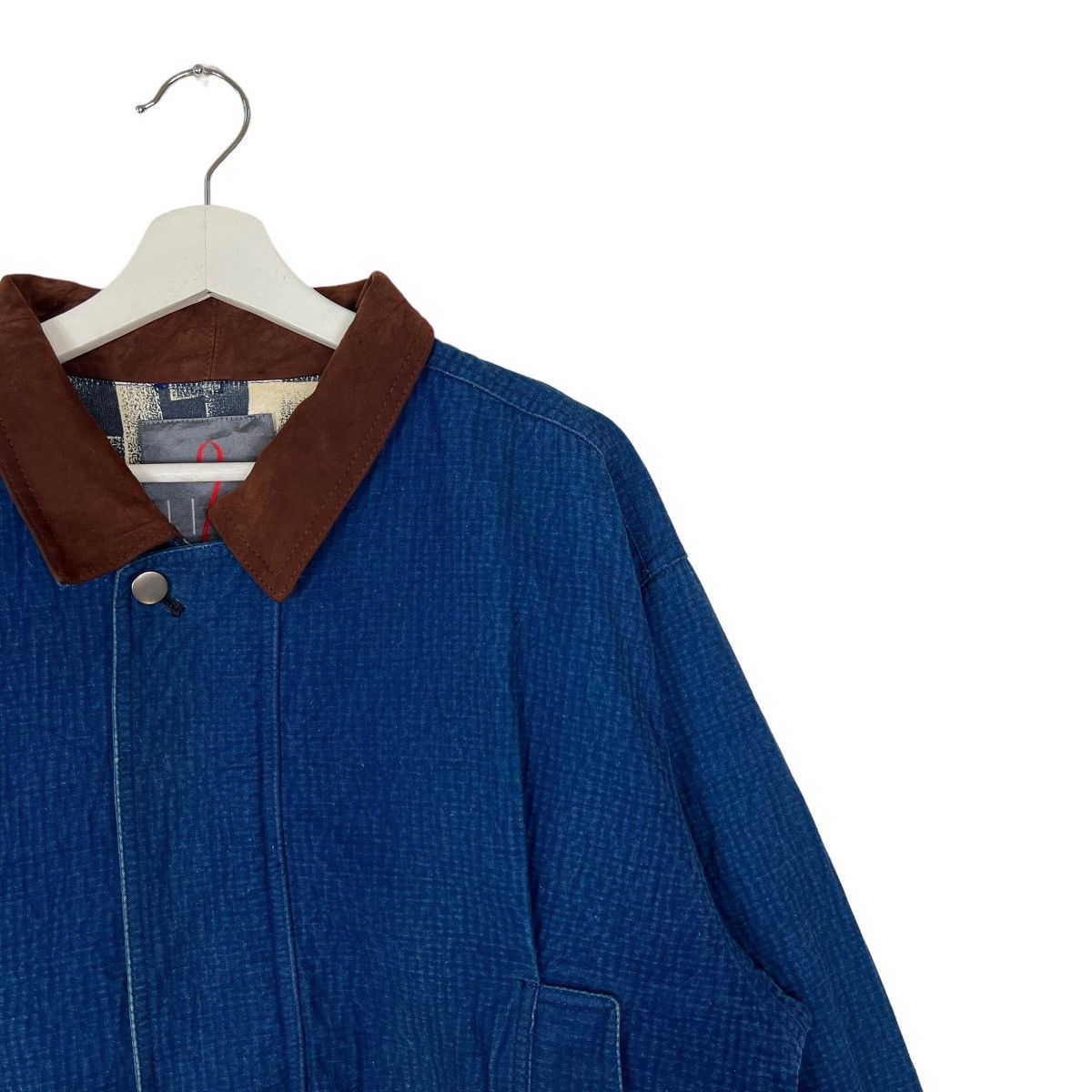 Indigo × Japanese Brand 🔥 VINTAGE 90s LIFE 2 by SIMPLE LIFE INDIGO BOMBER JACKET Size US M / EU 48-50 / 2 - 7 Thumbnail