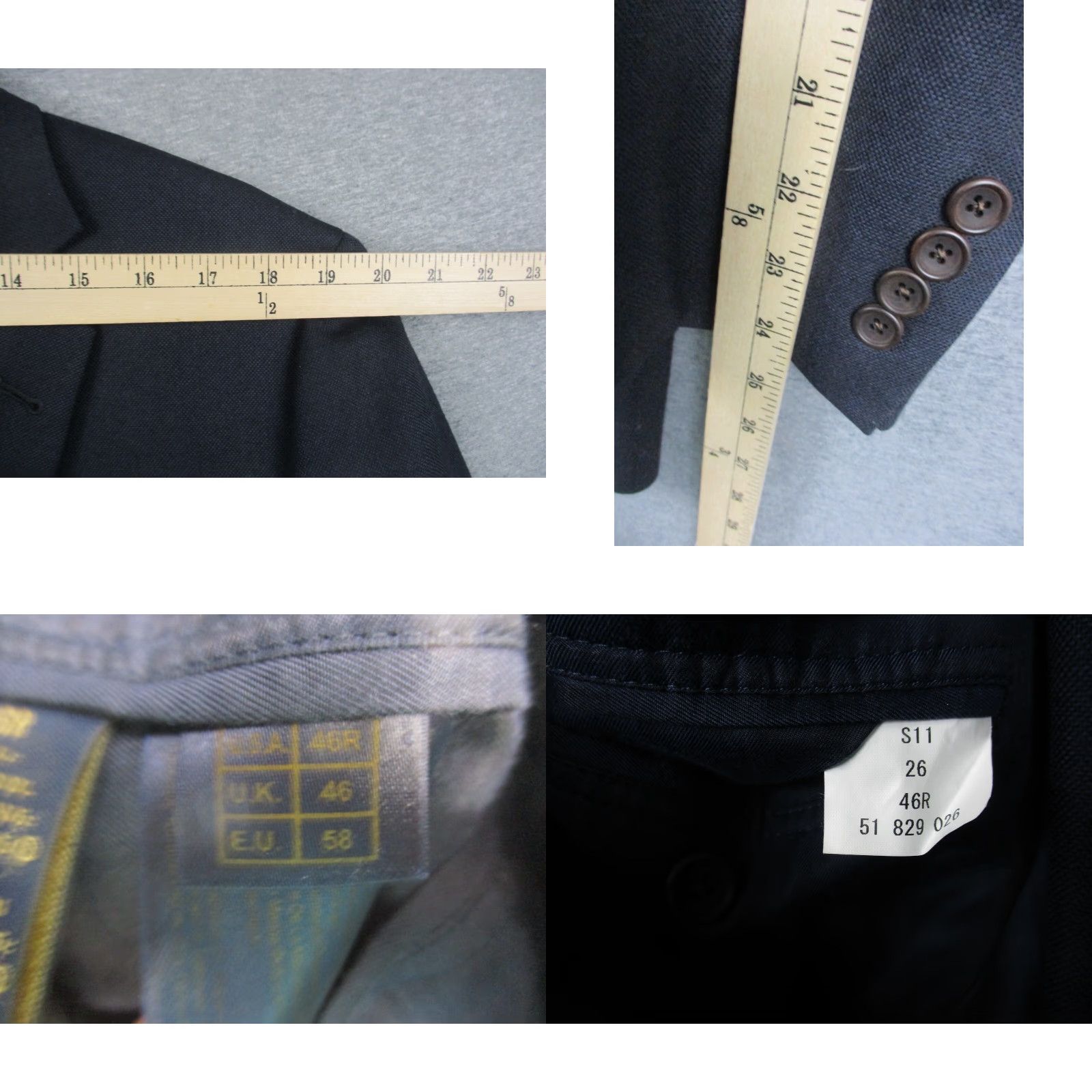 Brooks Brothers Brooks Brothers Makers 1818 Sport Coat Gray Wool 46R Blazer Mens (Jacket) Regular Notch Lapel Four-Button Vintage No? Size 46R - 8 Thumbnail