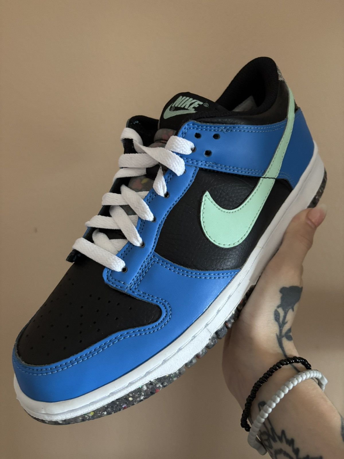 Nike Nike Dunk Low SE GS 'Black Light Photo Blue Mint Foam' Size US 7 / EU 40 - 1 Thumbnail