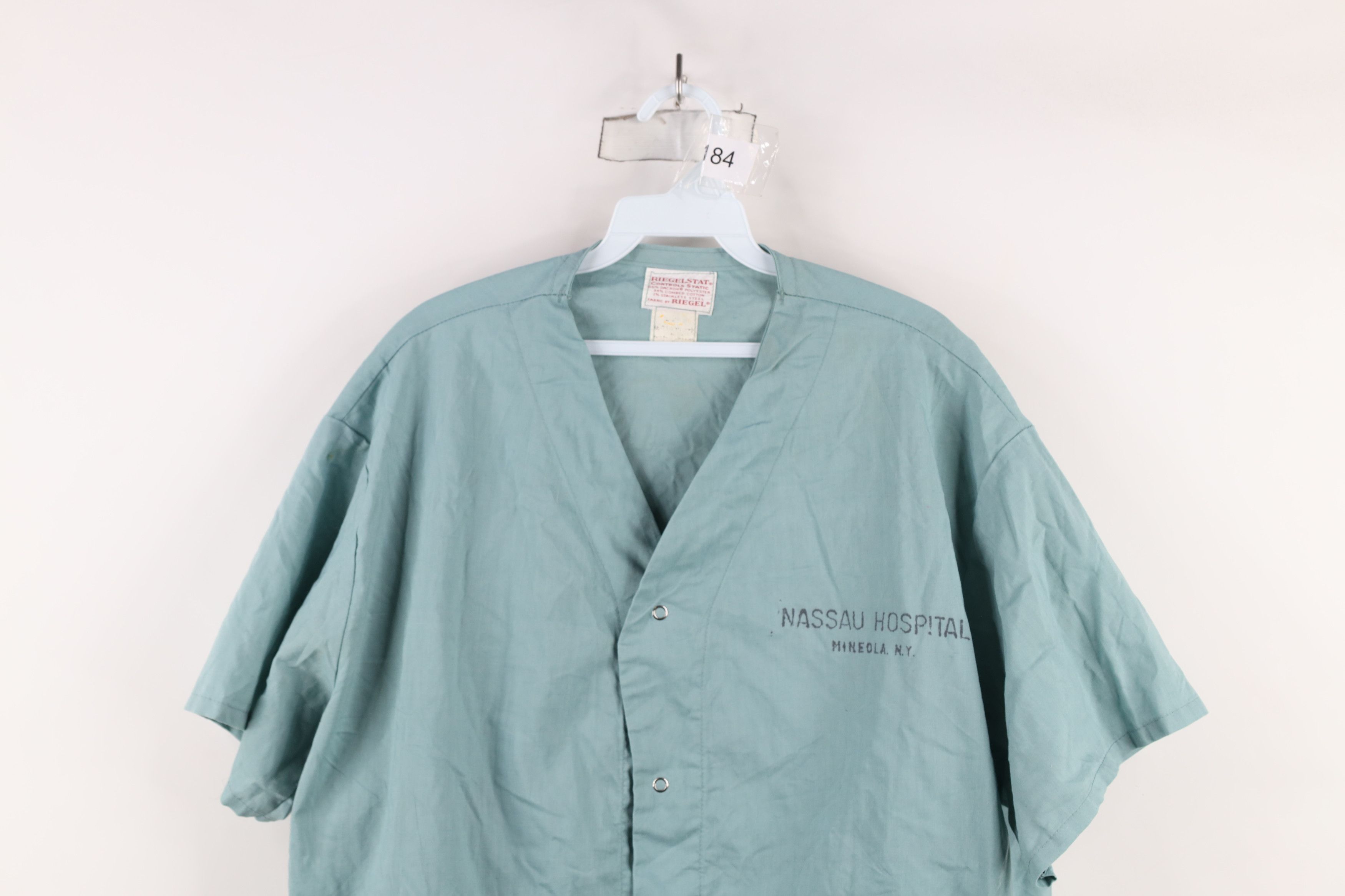 Vintage Vintage 60s Nassau Hospital New York Doctor Scrubs Shirt USA Size US L / EU 52-54 / 3 - 2 Thumbnail